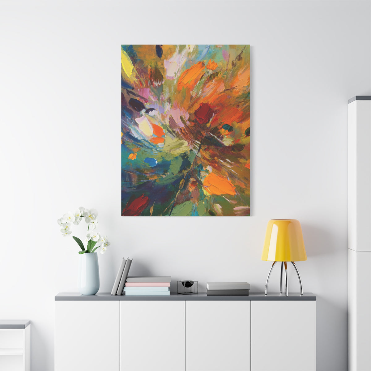 Abstract Oil Painting Print Canvas 20x24,20x30,24x30 24x32,24x36,30x40 32x48,36x48,40x60 Pine-Wood Inner Frame ABS-93