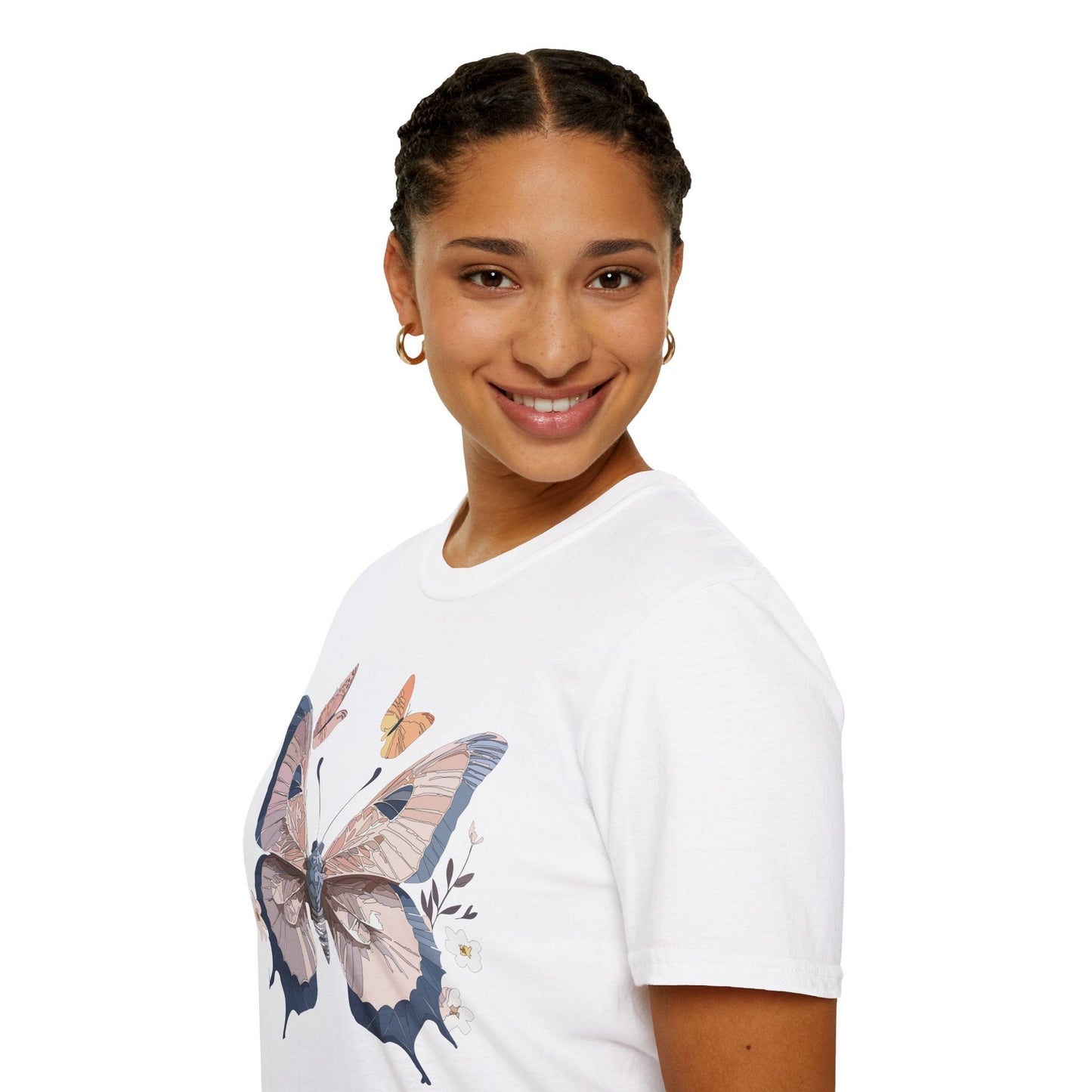 Butterfly Shirt Unisex T Shirt Monarch Print Gildan Softstyle 64000 Cotton Tee Quality