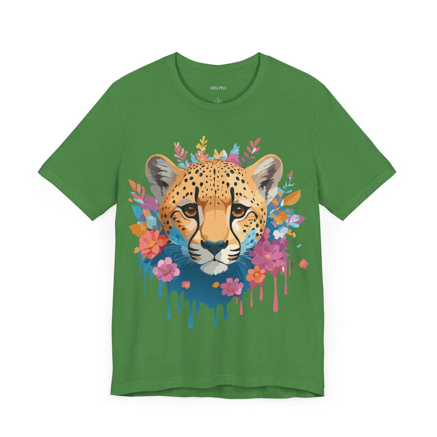 Adelpha Cheetah Graphic Tee Unisex Vintage Inspired Artwork Short Sleeve Jersey