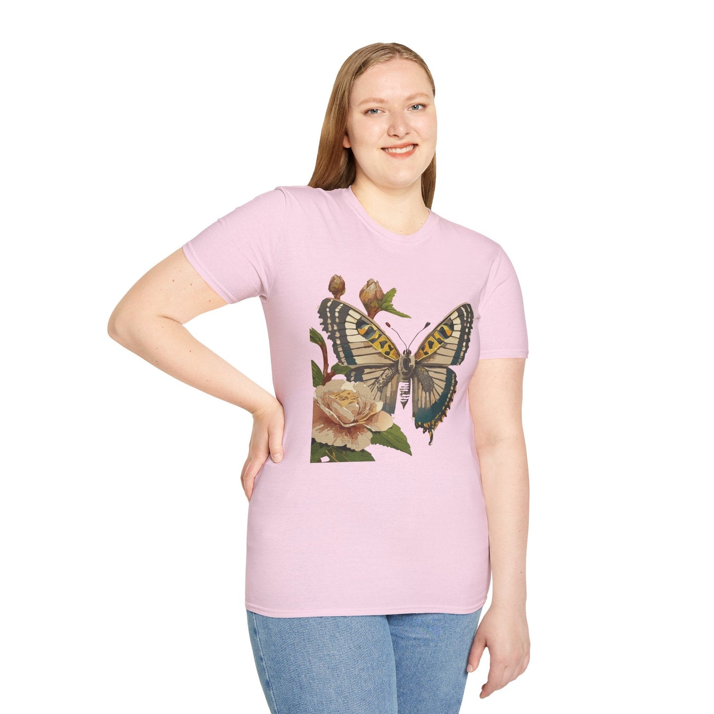 Butterfly Shirt Unisex T Shirt Monarch Butterfly Gildan Softstyle 64000 Cotton Tee