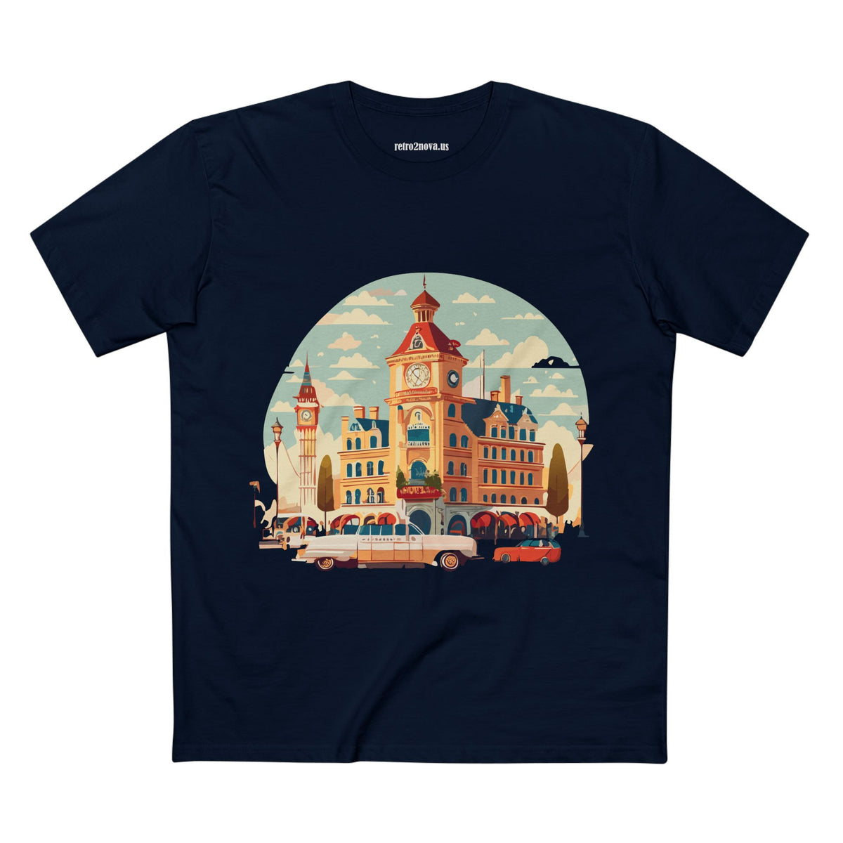 Retro Car Vintage Graphic Tee Staple Unisex 100 Cotton Tee Shirt - RC-3