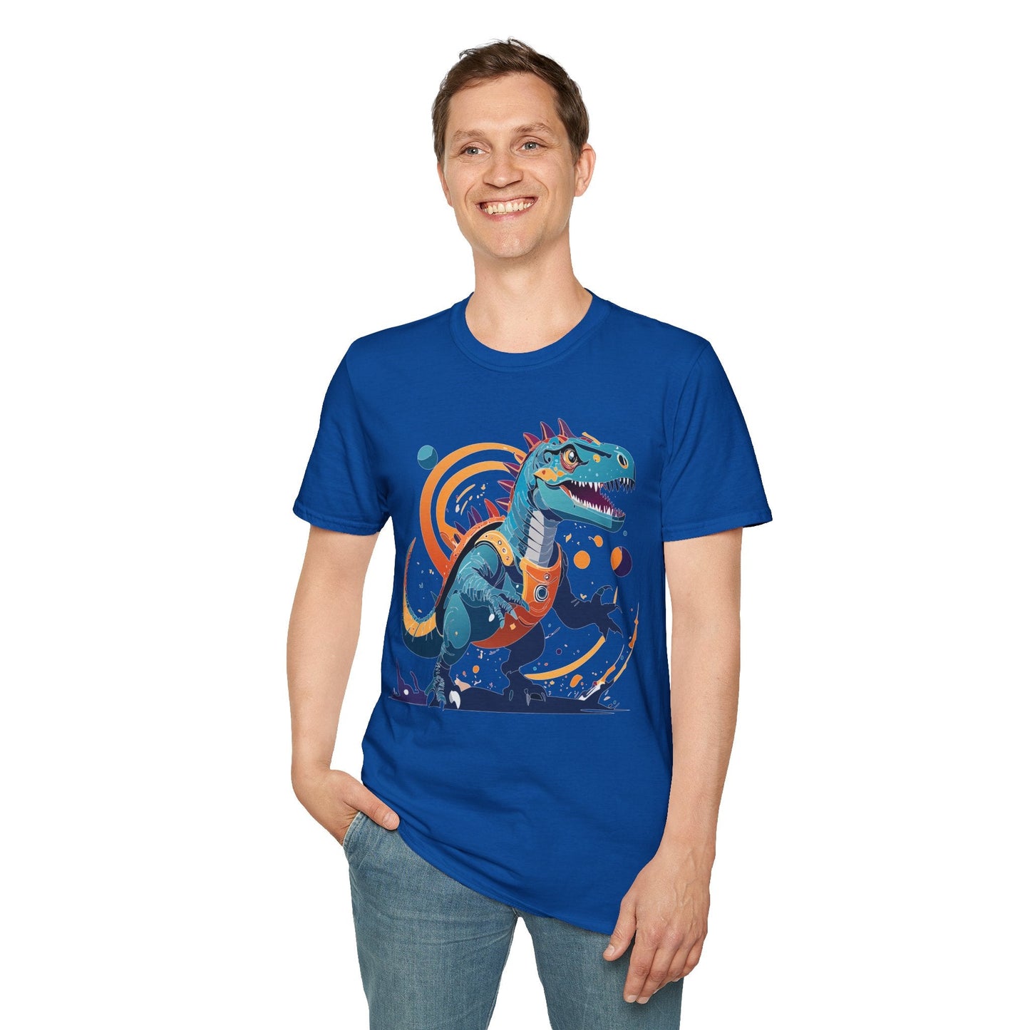 Alien Graphic Unisex Cotton Softstyle UFO Artwork Tee 12