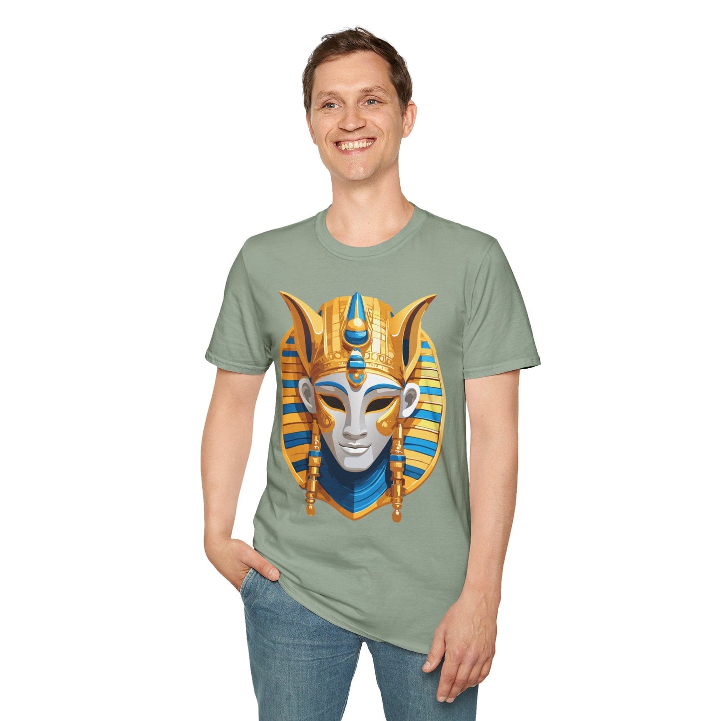 Mask Tee Shirt Unisex Masquerade Design Artwork Gildan Softstyle 64000 Cotton Tee
