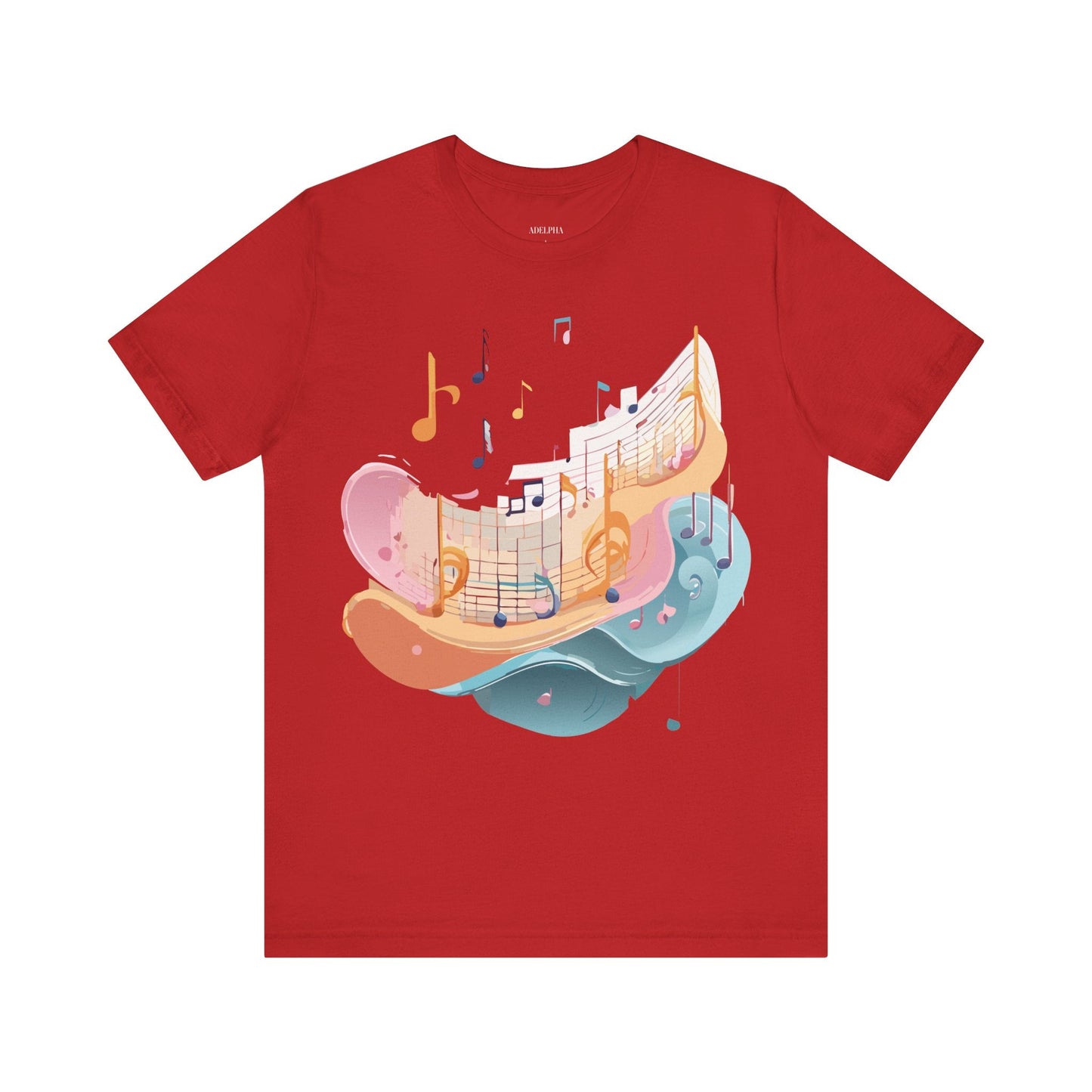 Music Graphic Unisex 100 Cotton Vintage Art with Musical Elements Tee 27