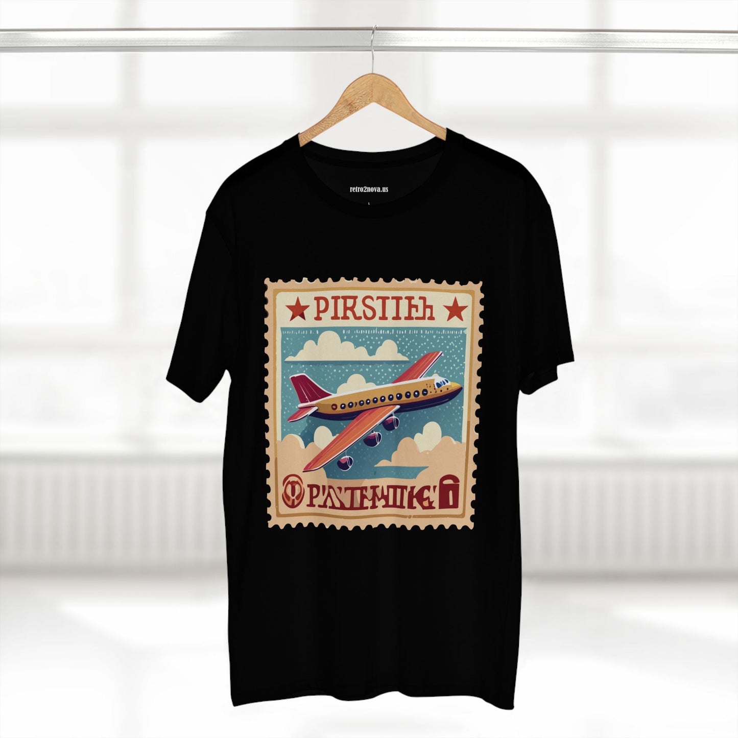 Postage Stamp Shirt Unisex Premium Cotton Tee PS44 Original Art Design Retro Collection
