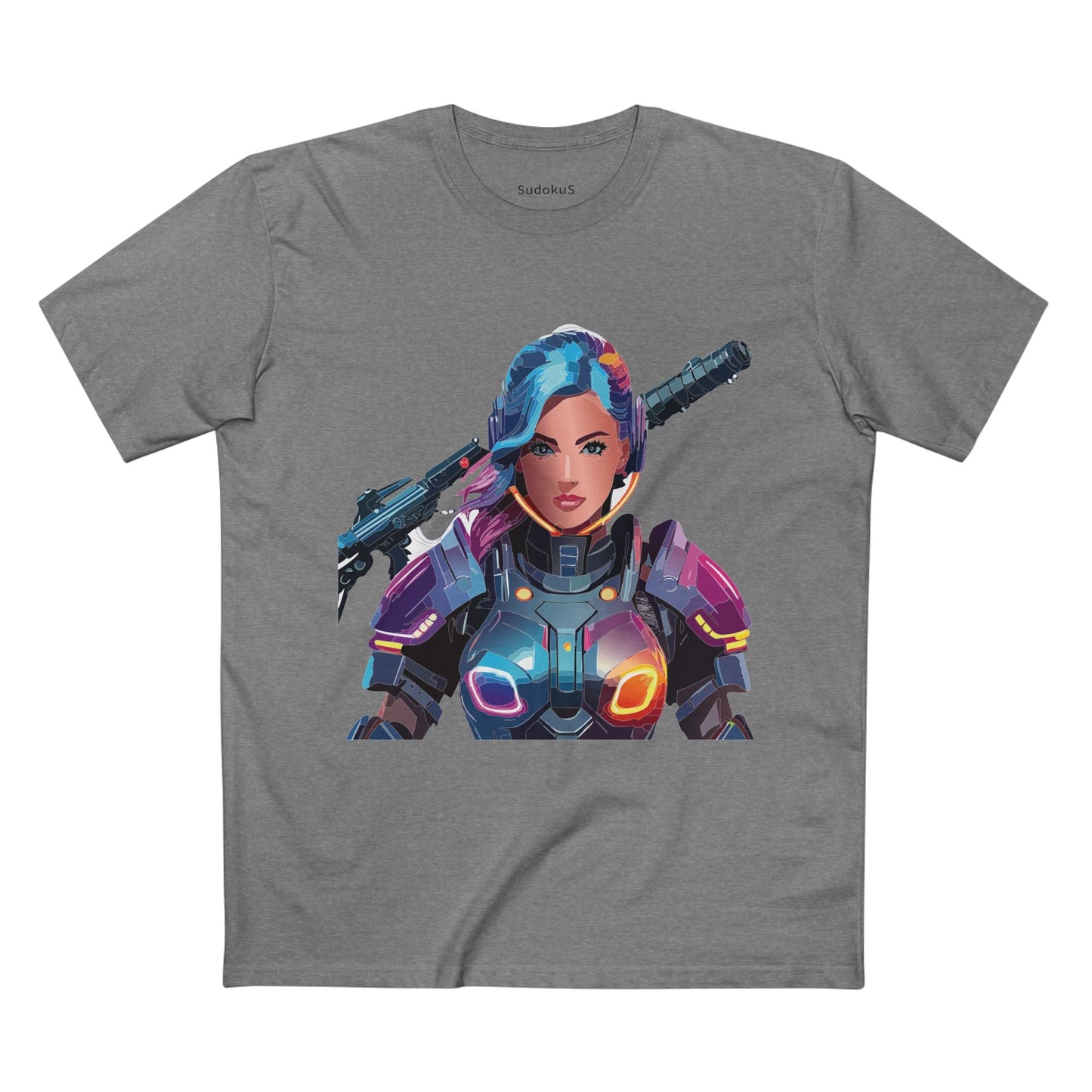 Army-woman Graphic Unisex 100 Cotton Staple Tee 11