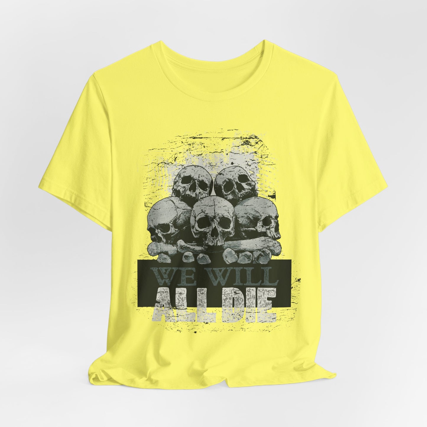 All Die Skull Graphic Design Tee, Skull Shirt, Vintage Tees, Art Design T-Shirt, Graphic Tee, Art Shirts