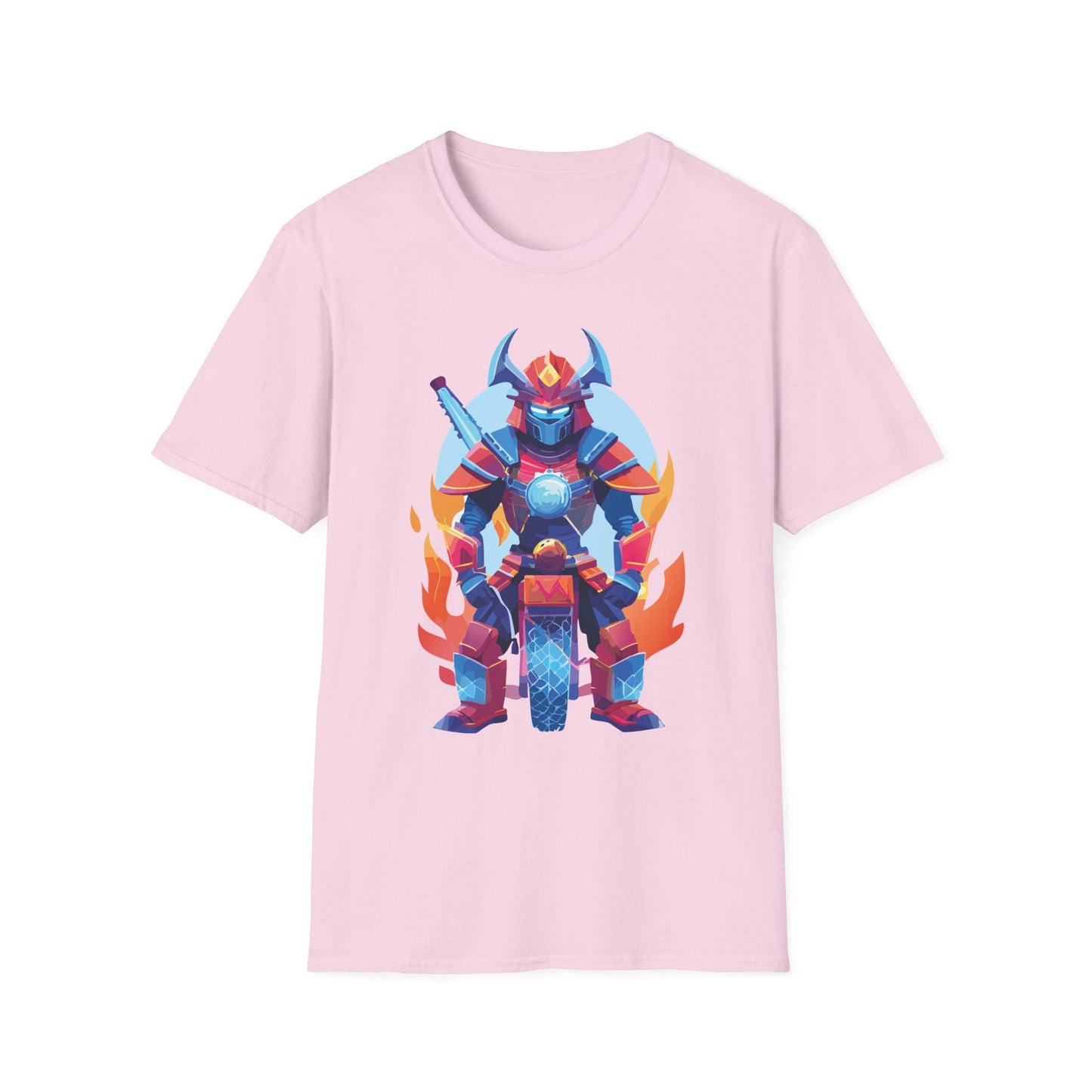 Samurai Shirt Unisex Gildan Softstyle 64000 Tee 100 Percent Ring Spun Cotton Comfort All Day Wear
