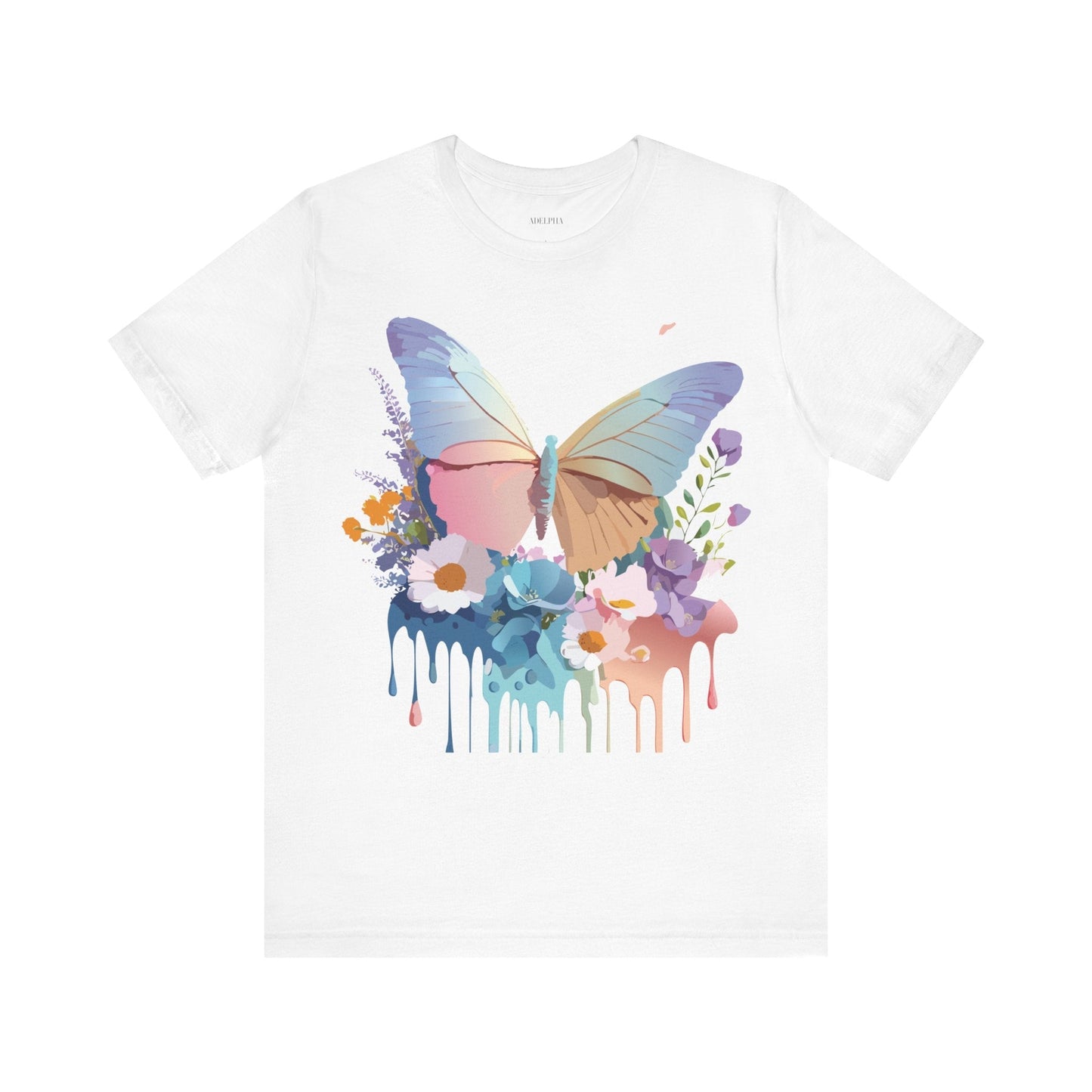 Butterfly Graphic Tee Unisex Vintage Inspired Art Design by Adelpha