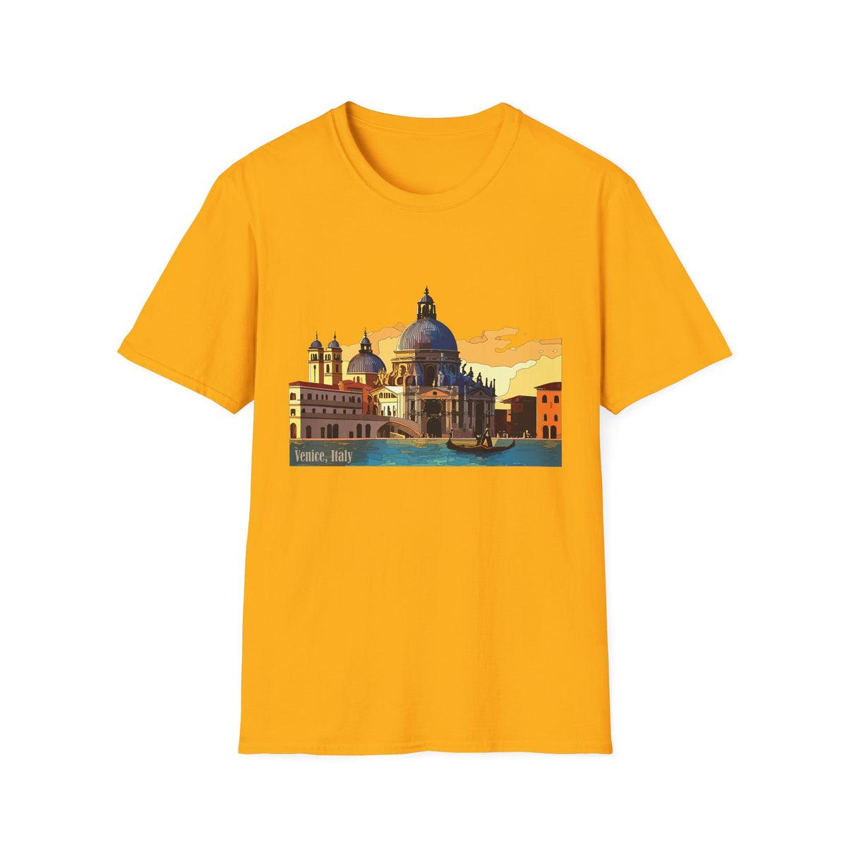 Venice Sunset Basilica T-Shirt | Italian Cityscape Tee