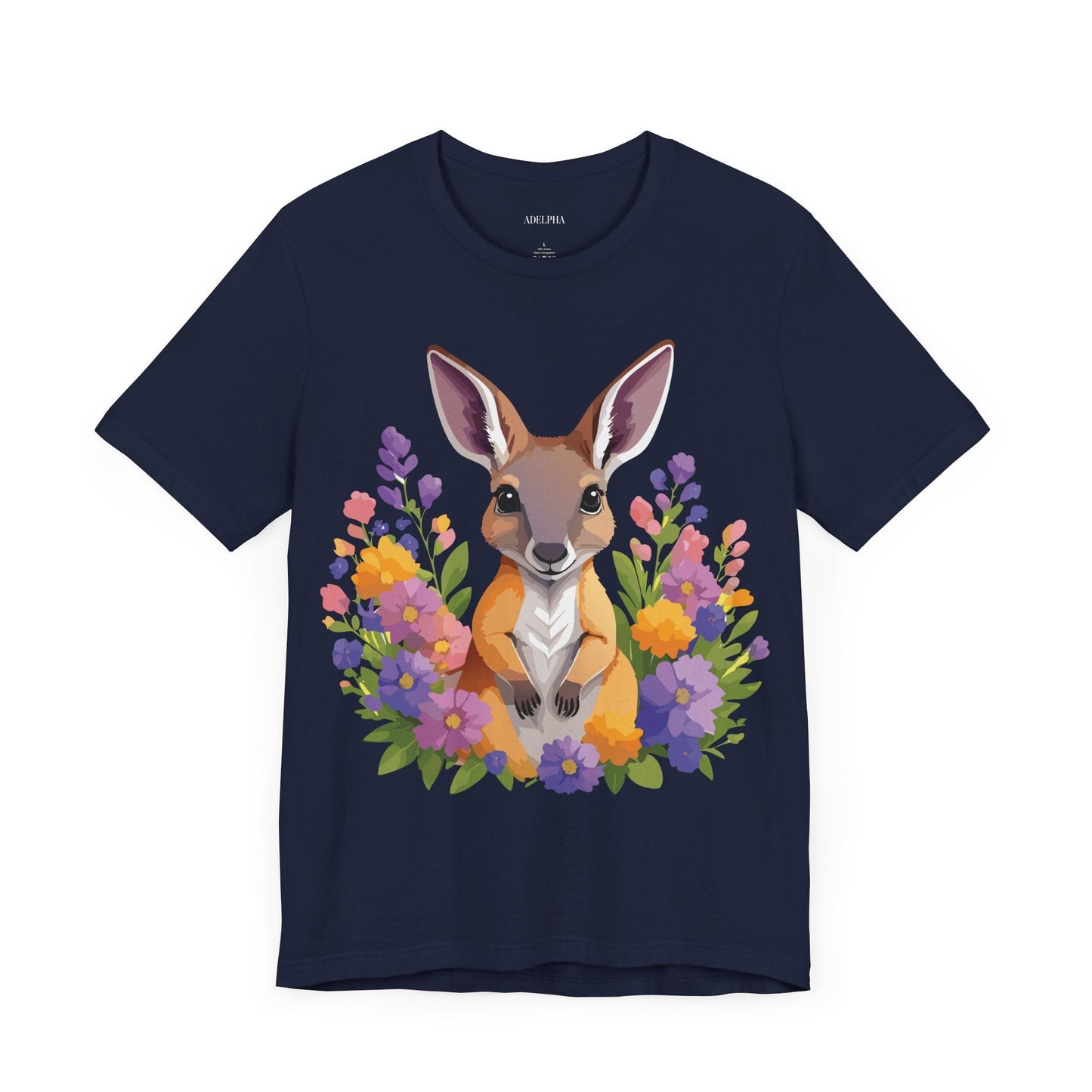 Kangaroo Graphic Unisex 100 Cotton Vintage Animal Artwork Tee 2