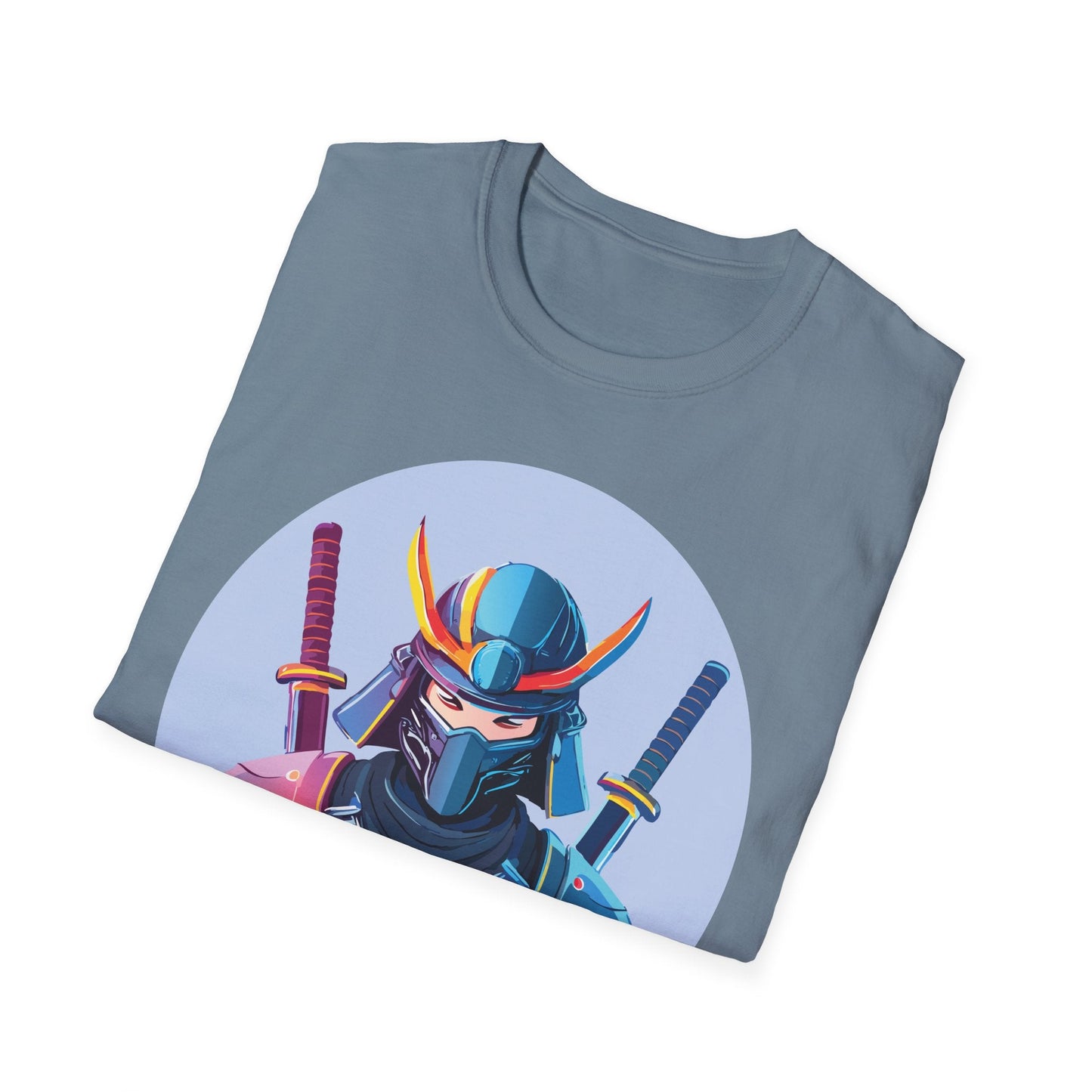 Samurai T Shirt Unisex Softstyle Gildan 64000 Breathable Cotton Tee For Everyday Wear