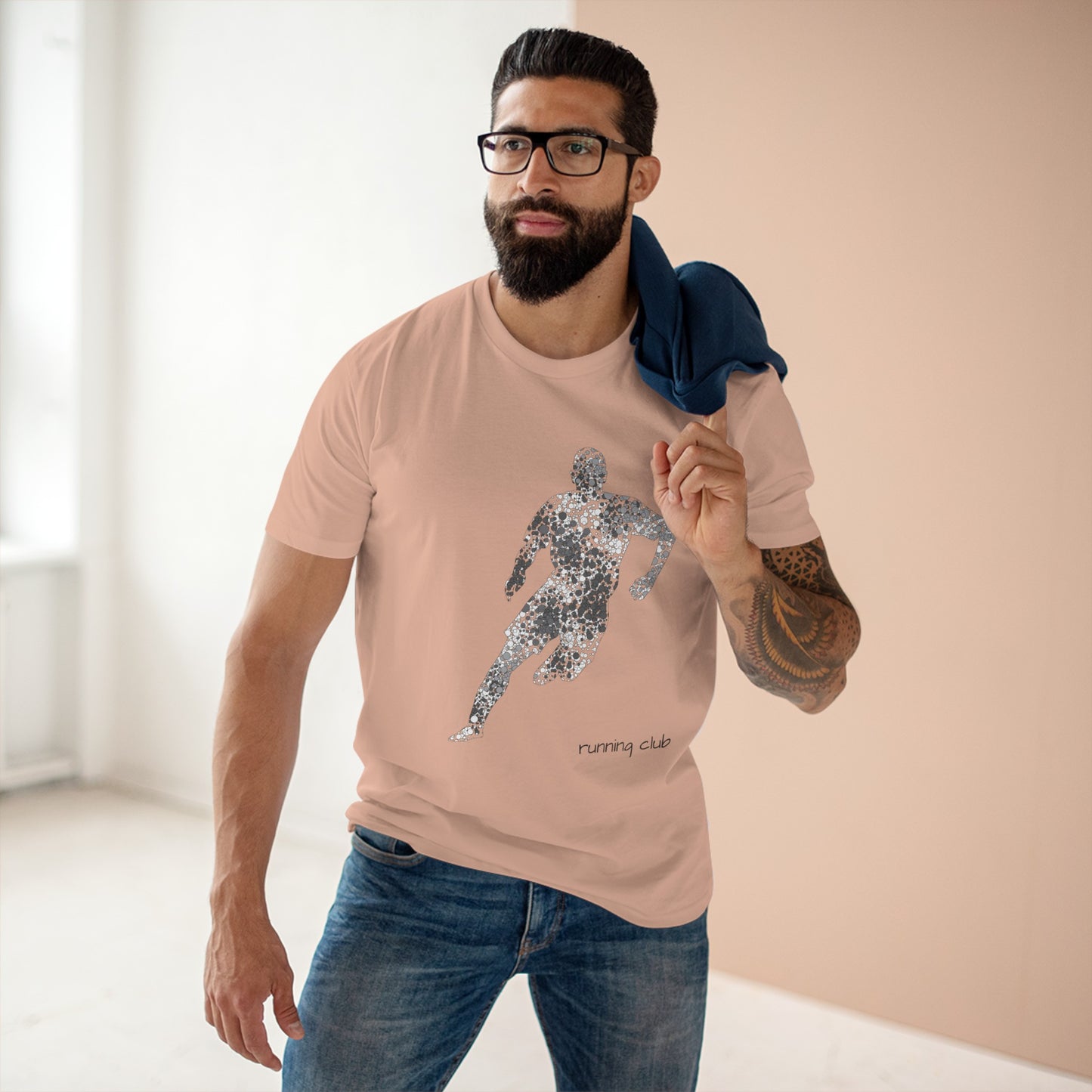 Staple Tee für Herren mit Sport-Print