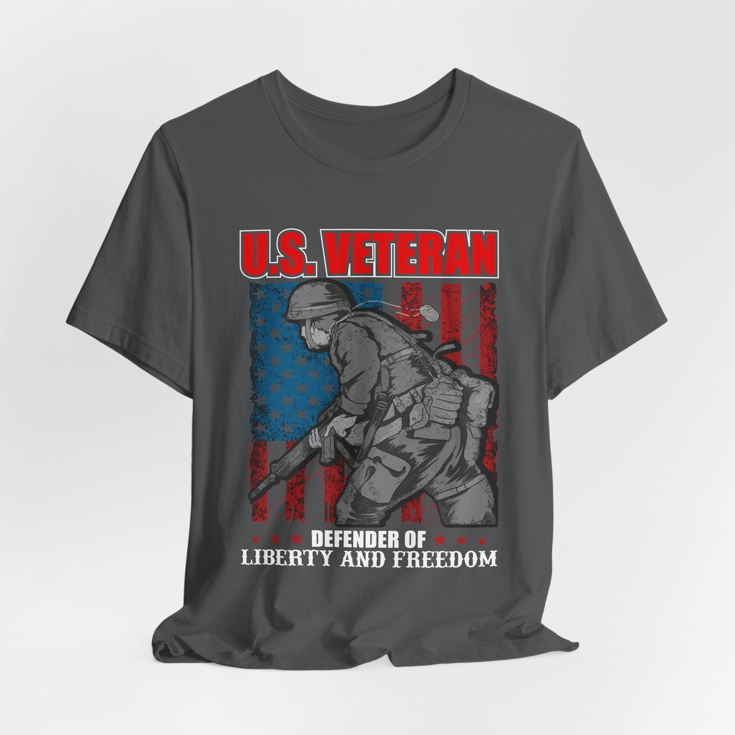 Army Veteran Patriotic Graphic Design Unisex Cotton T-Shirt v31