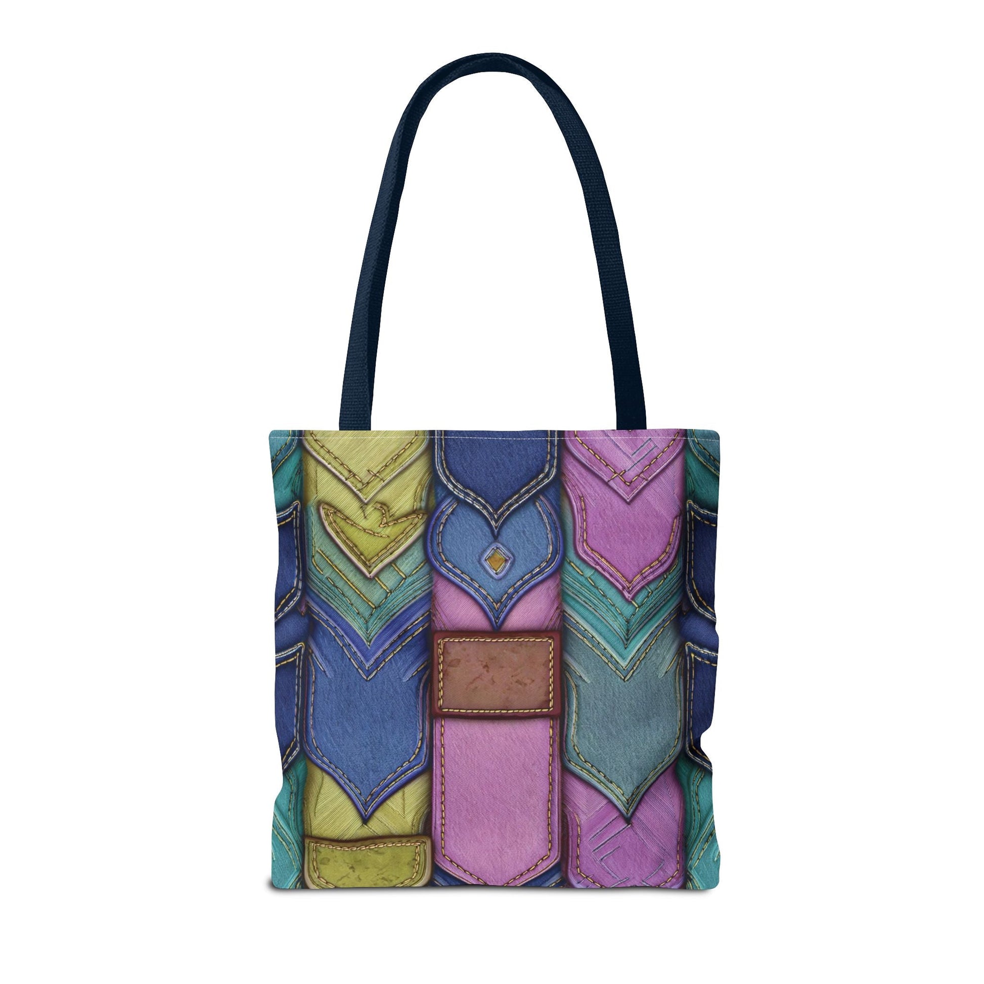 Denim Canvas Bag, Tote Bag Denim Printify