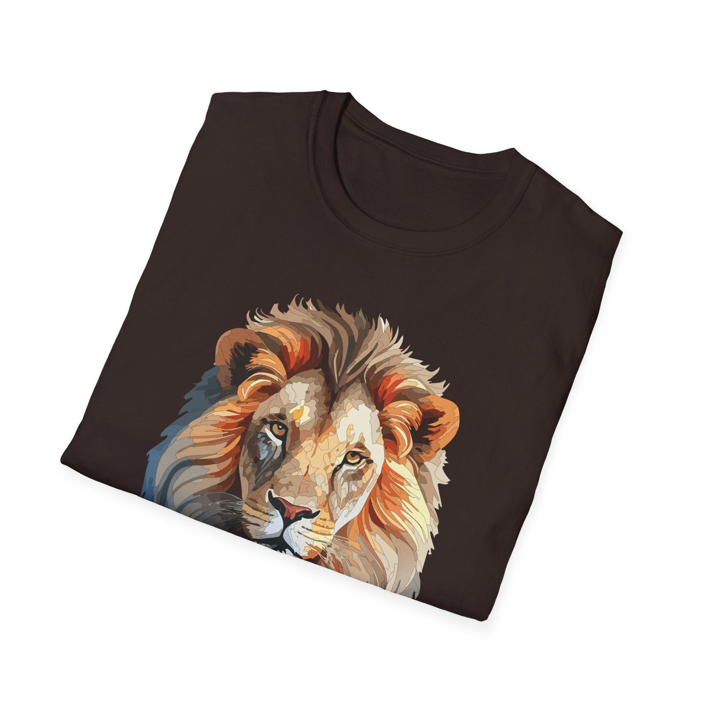 Gildan Lion Graphic Short Sleeve Softstyle Tee 100 Percent Cotton