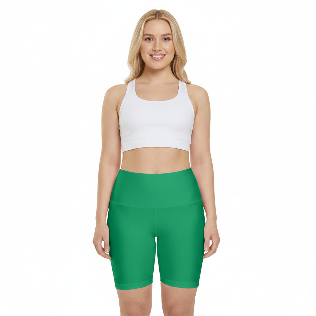 Jungle Green Workout Shorts