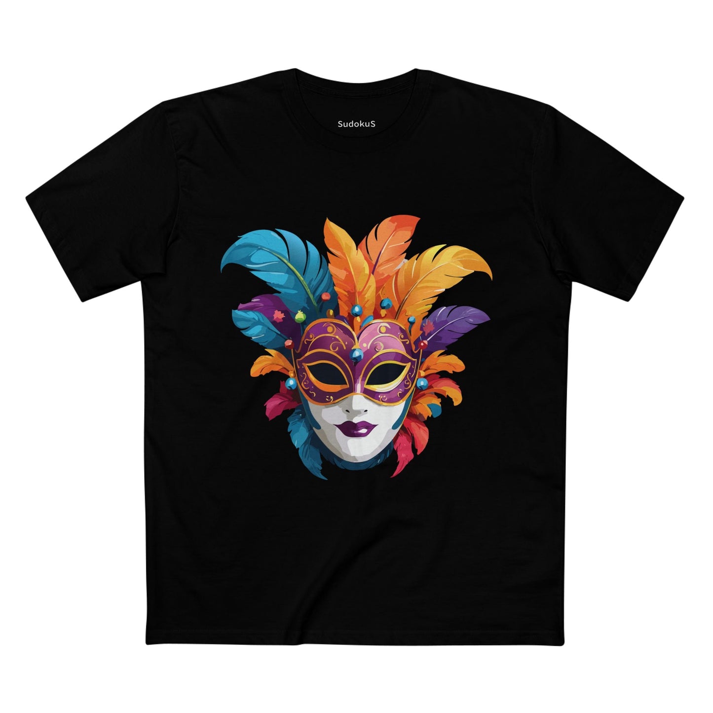Mask Graphic Unisex 100 Cotton Staple Tee 38