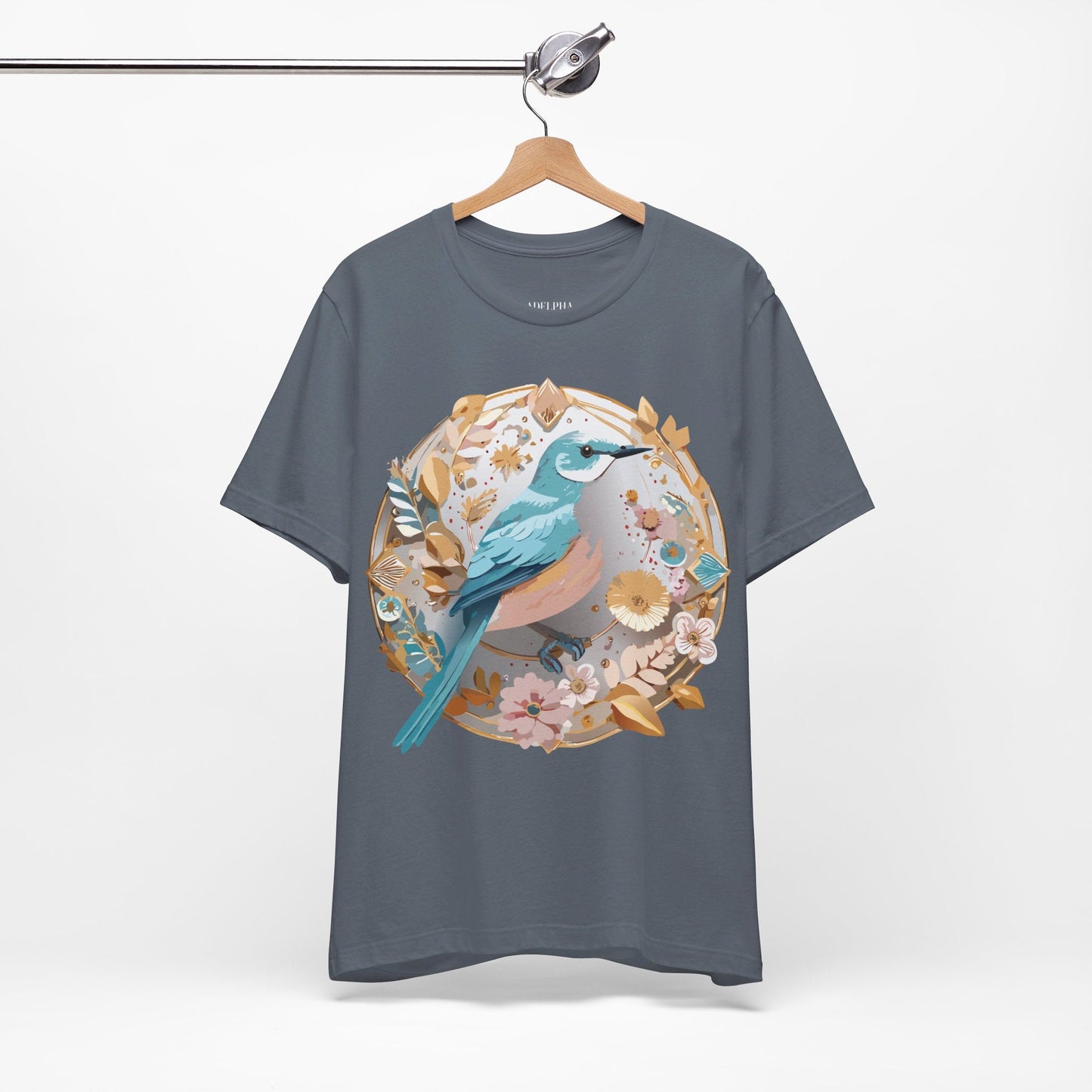 Adelpha Graphic T Shirt Unisex Jersey Short Sleeve Medallion Artwork Vintage Inspired Tee