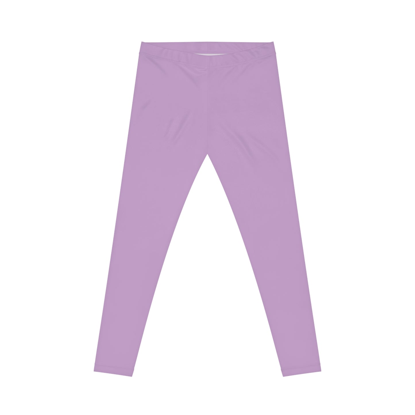 Blush Lilac Color Women's Poly-Span Casual Leggings XS-2XL