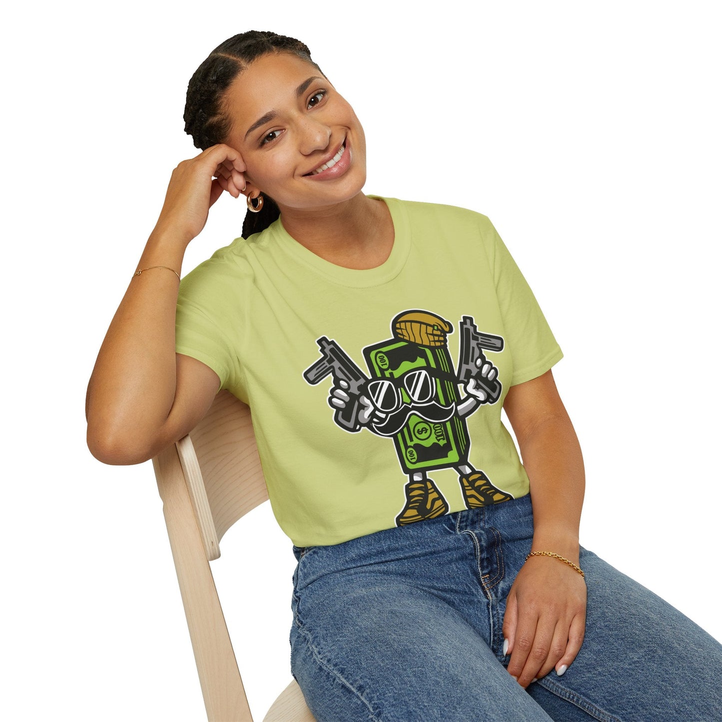 Cartoon T Shirt Animation Tee Funny Graphic Unisex Gildan Softstyle 64000 Cotton