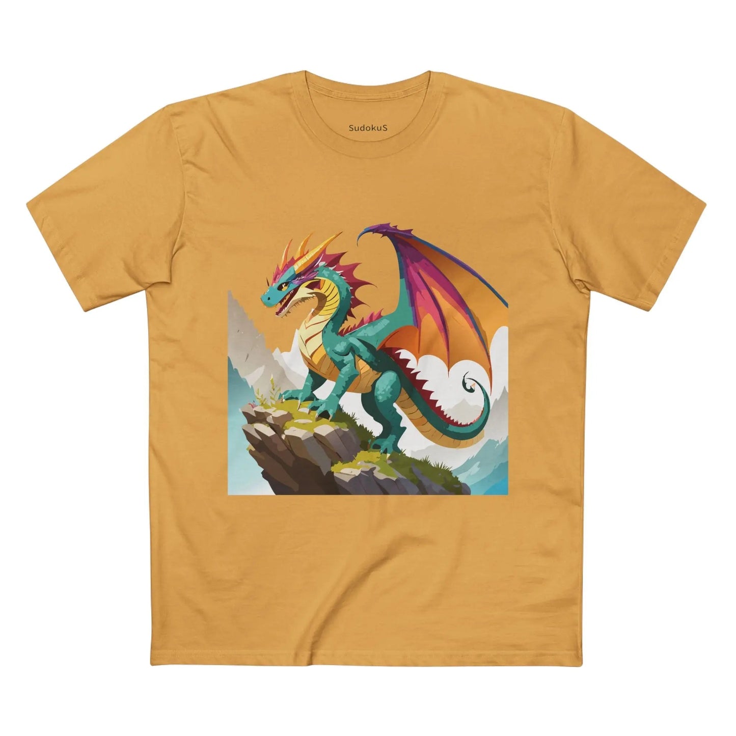 Dragon Graphic Unisex 100 Cotton Staple Tee 28