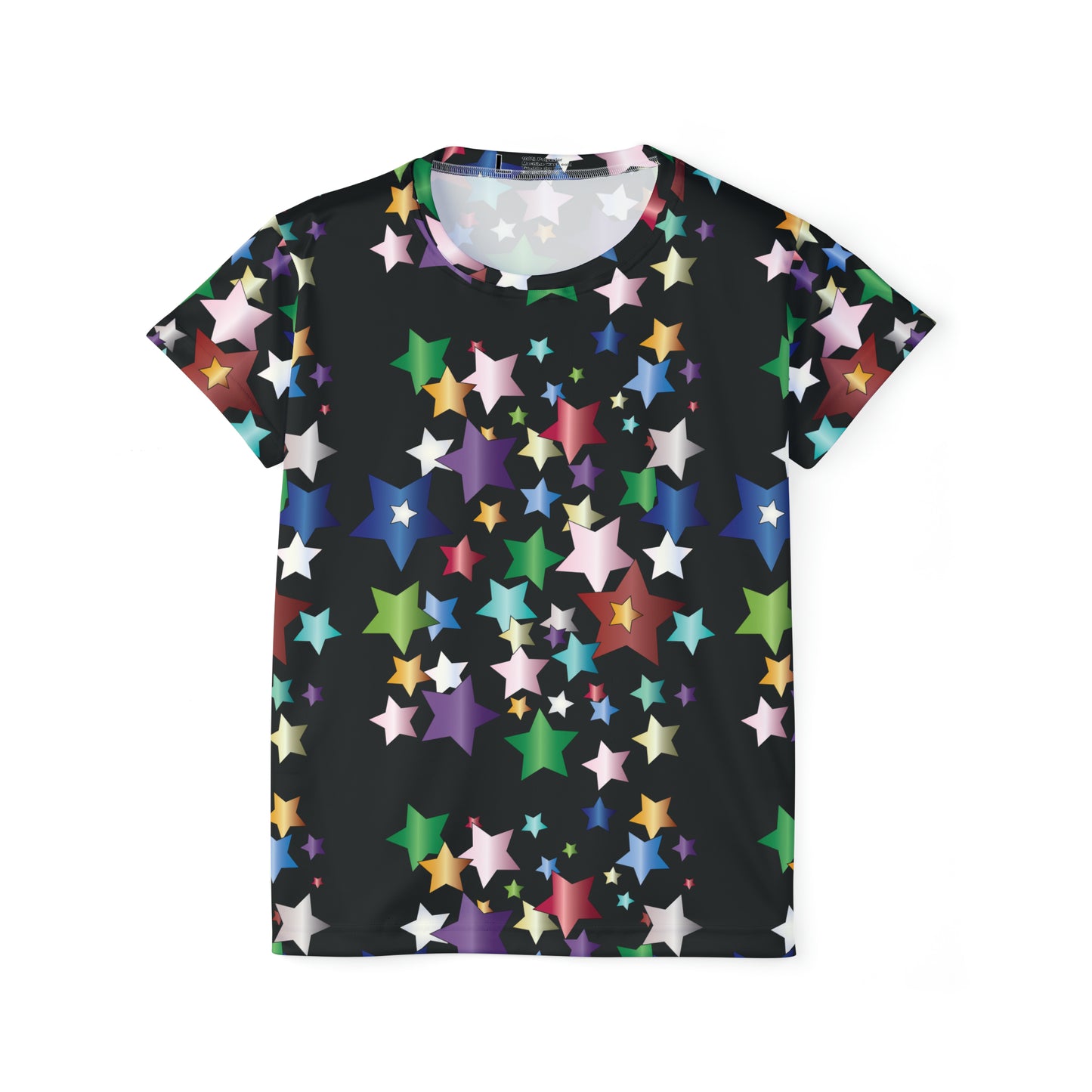 Poly Jersey Tee Shirt with abstract prints