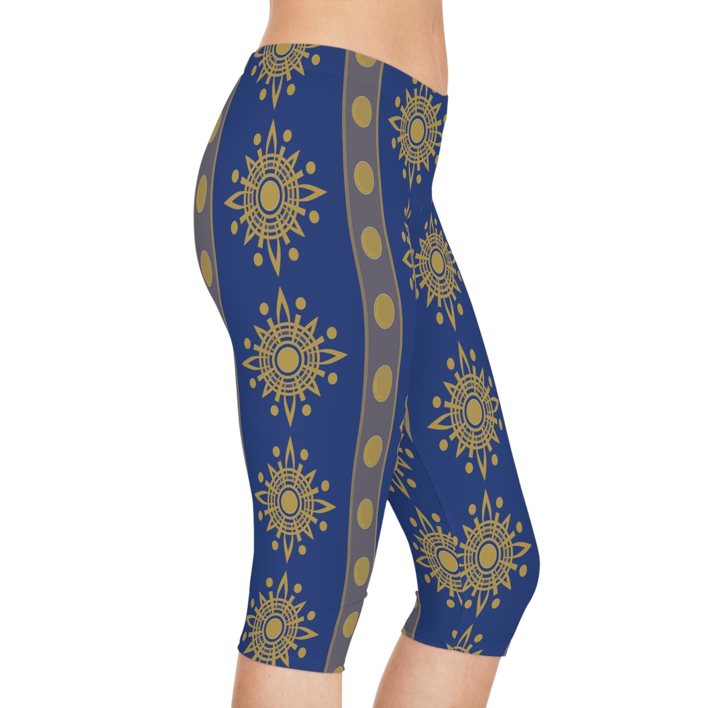 Leggings capri con estampado tradicional