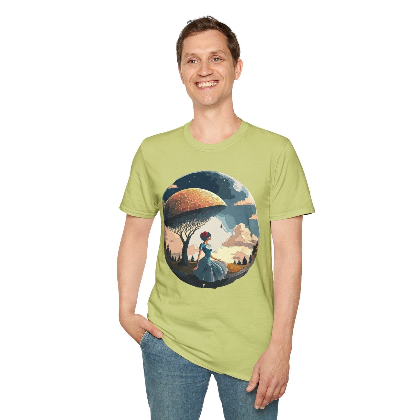 Womens Ladies Graphic T Shirts Art Design Shirt Gildan Softstyle 64000 Unisex Tee