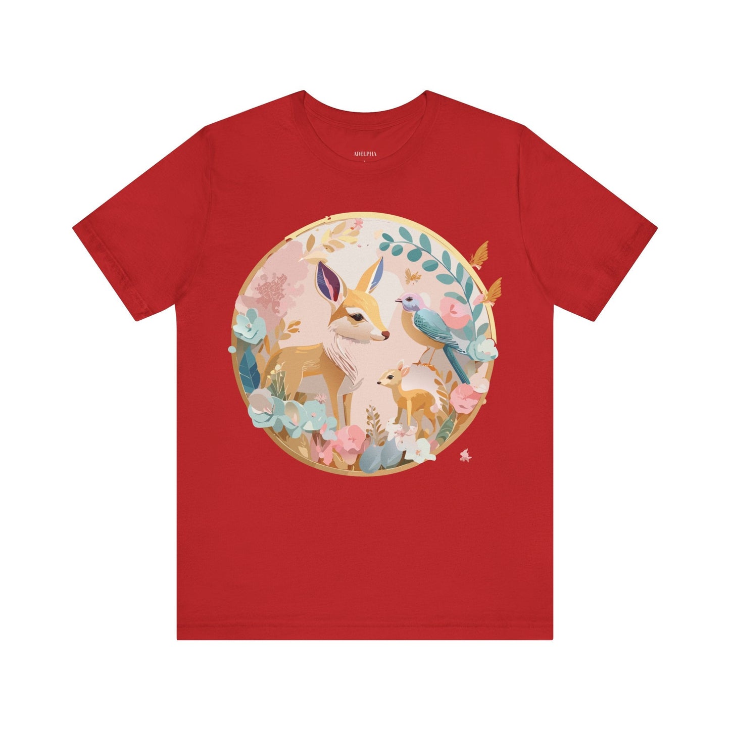 Adelpha Medallion Graphic Tee Unisex Short Sleeve Shirt Vintage Inspired Art Design