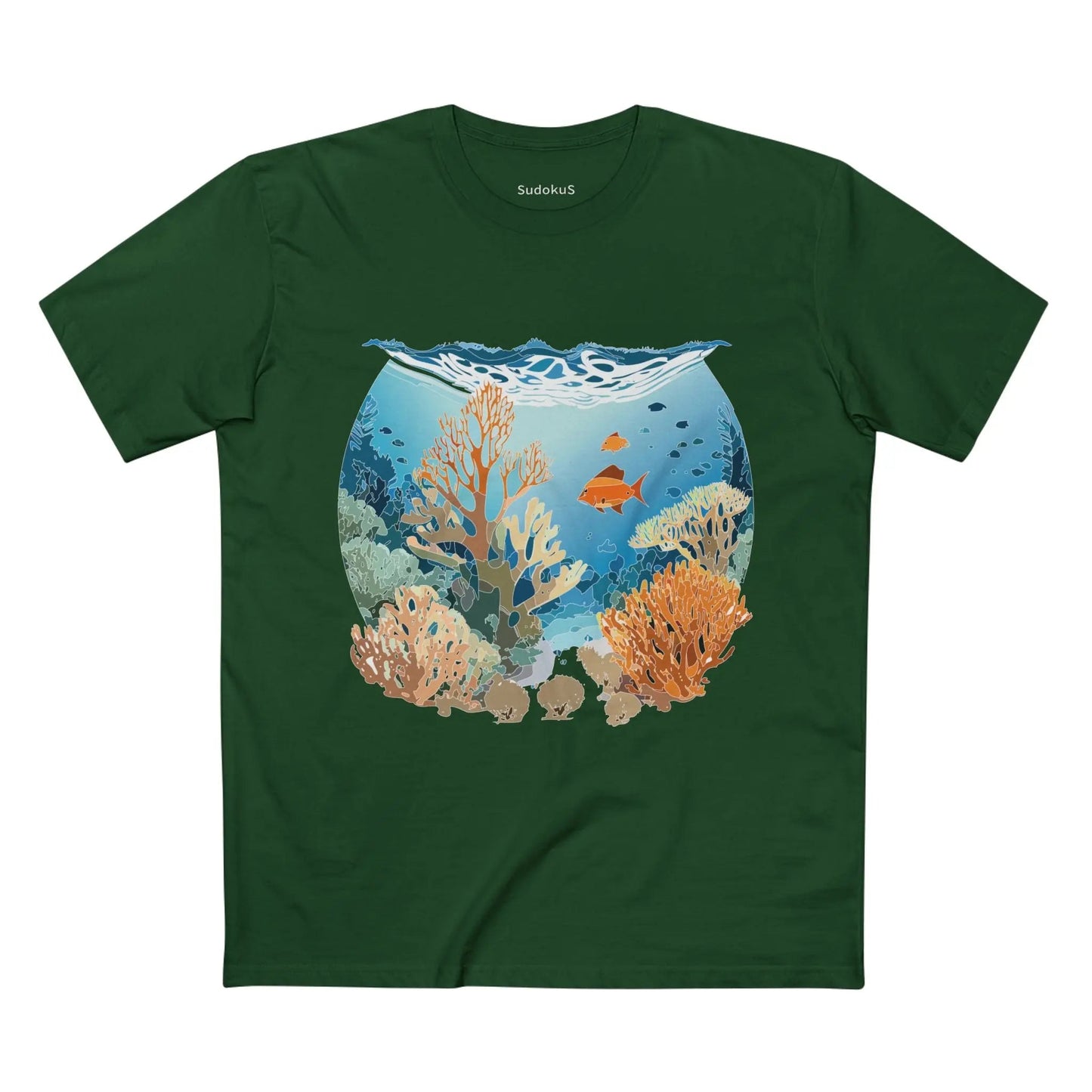 Ocean Coast Graphic Unisex 100 Cotton Staple Tee 1