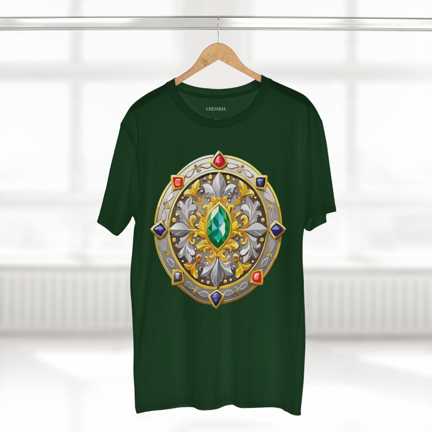 Medallion Graphic T-Shirt Unisex 100 Cotton With Gold Art Design Medal Tee 5