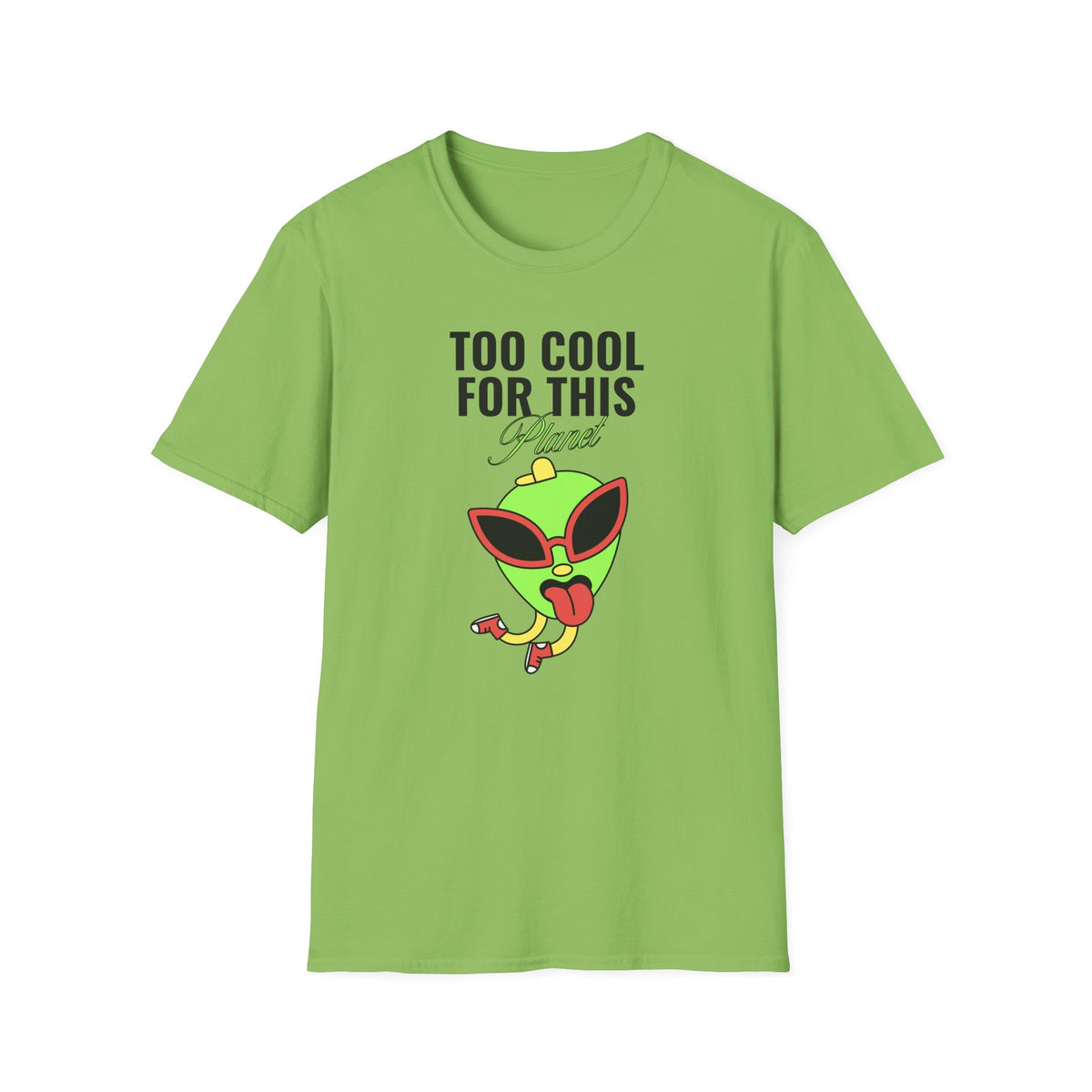 Funny UFO Aliens Graphic Tee Gildan Unisex 100 Cotton Tee Shirt - 19