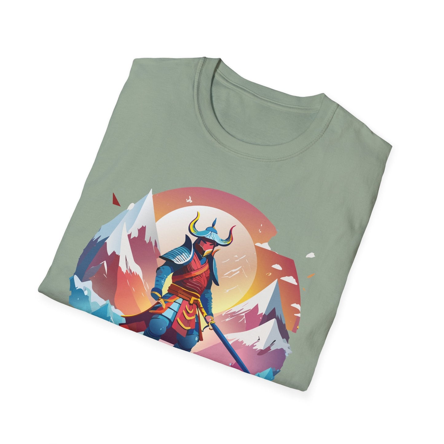 Samurai Style T Shirt Unisex Softstyle 64000 100 Percent Ring Spun Cotton Comfortable Tee
