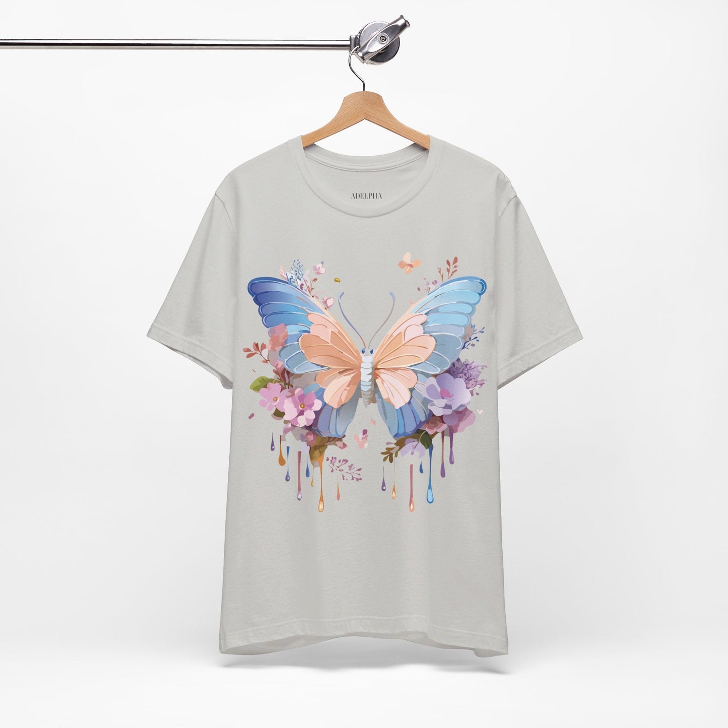 Butterfly Graphic Tee Unisex Jersey Short Sleeve Art Design Adelpha