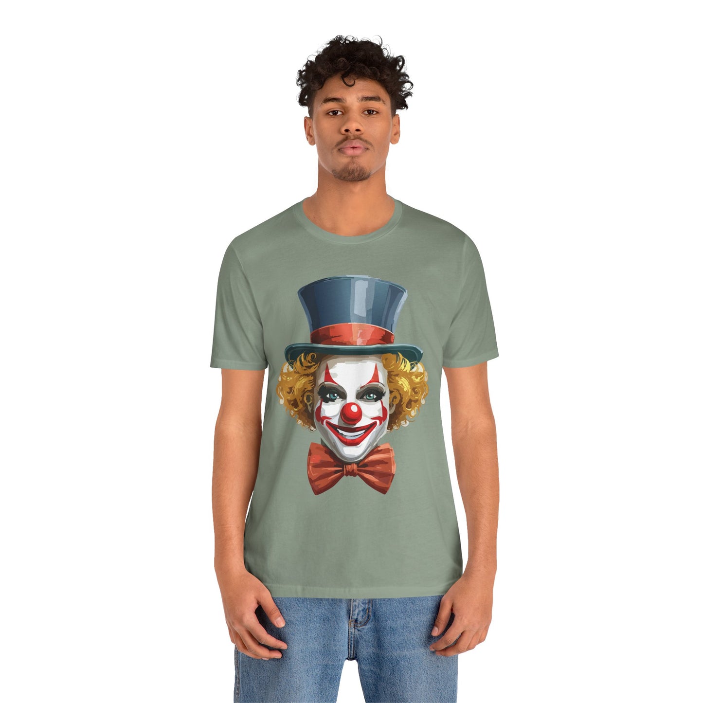Clown Shirt, Funny Shirt, T-Shirt with Clown, Funny Art Design Tee, Circus Tees, Circus T-Shirt, Unisex Humor Wear 11