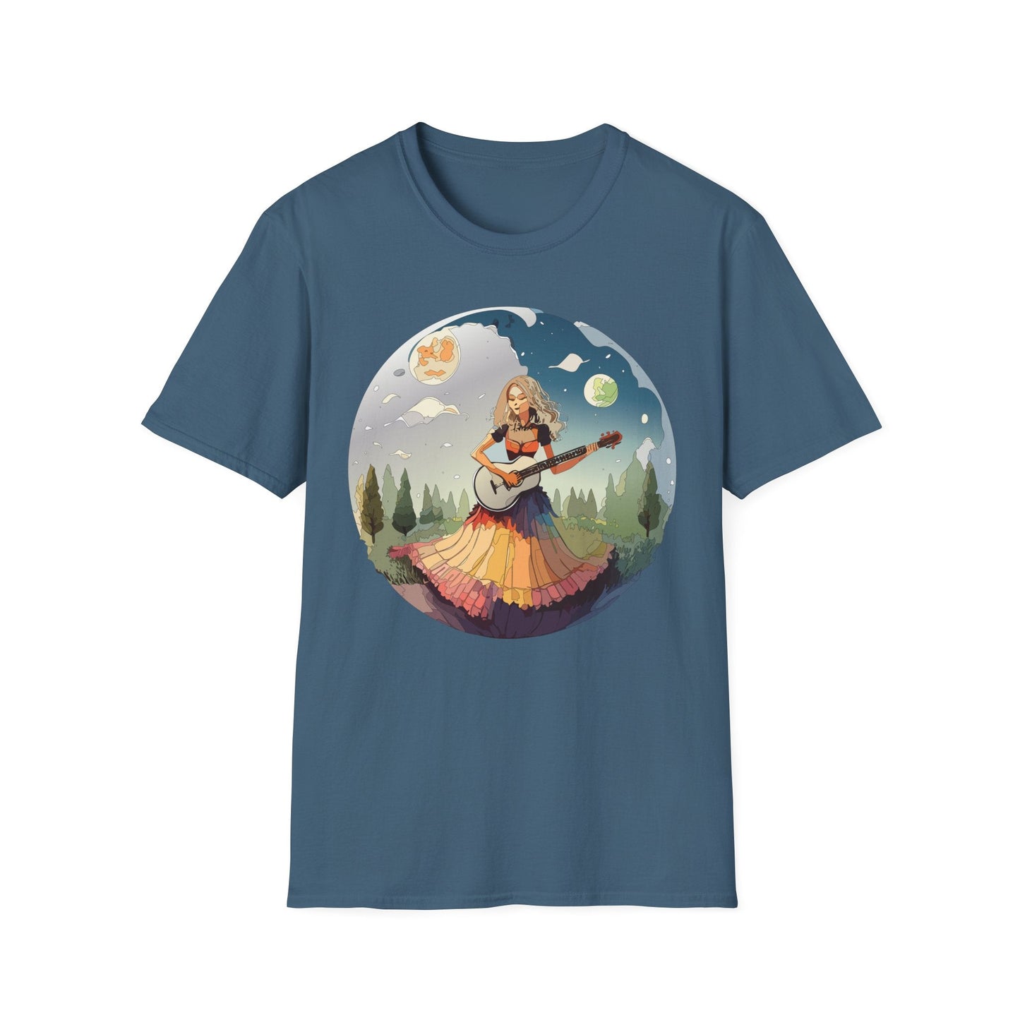Womens Graphic T Shirts Art Design Tee Softstyle 64000 Ring Spun Cotton Comfort Everyday