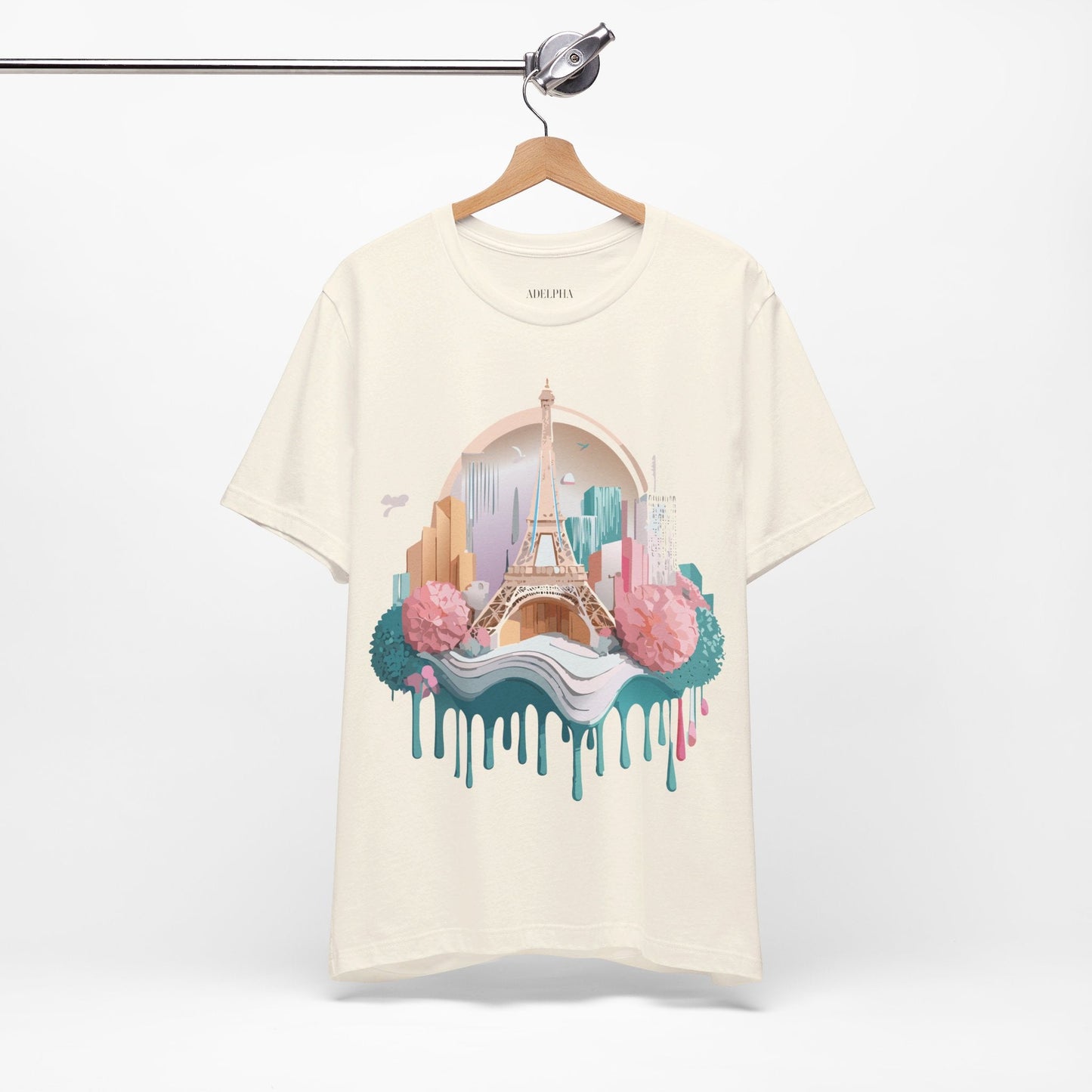 Paris Tourist Shirt Unisex Graphic Tee With Vintage Adelpha Artwork And Travel Style