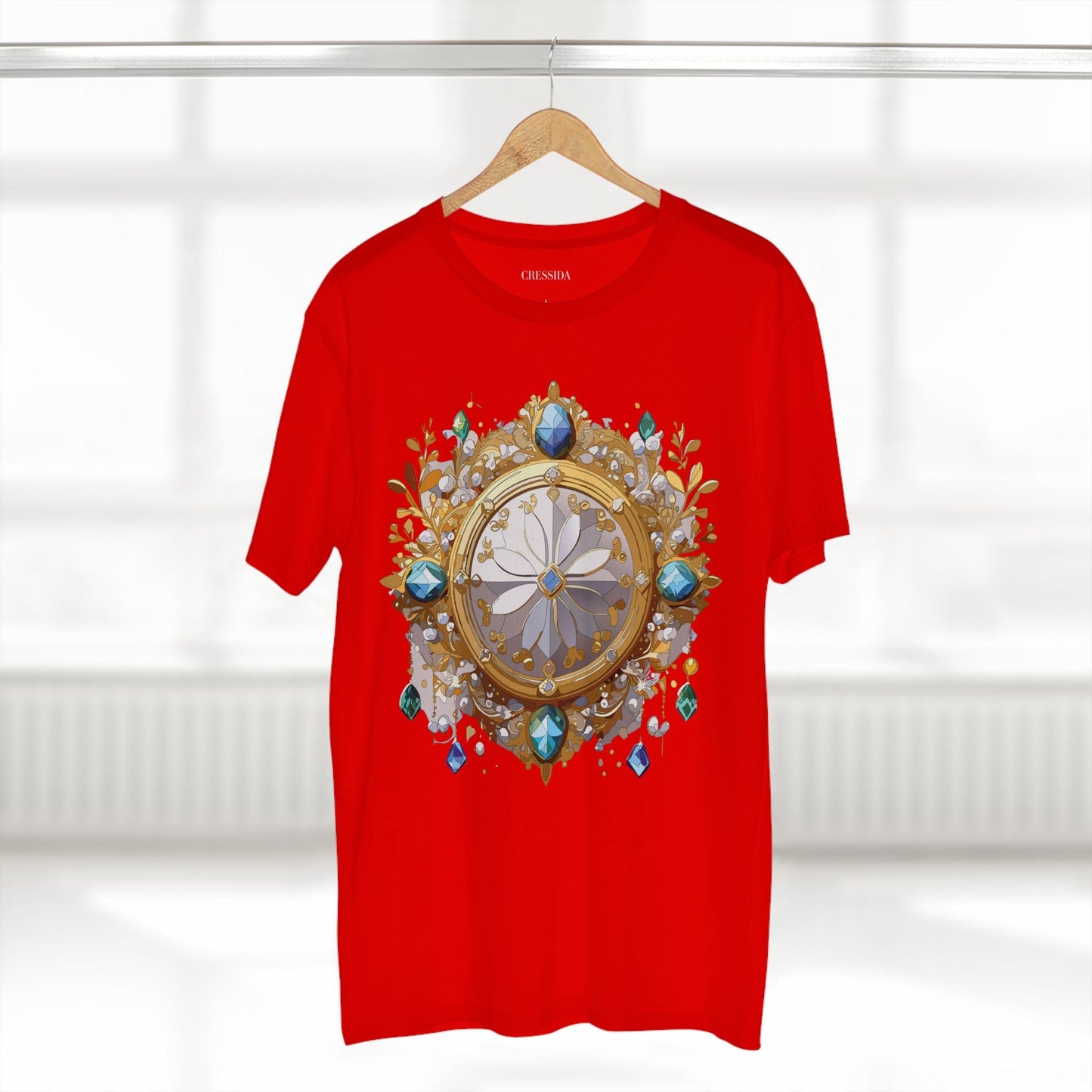 Medallion Graphic T-Shirt Unisex 100 Cotton With Gold Art Design Medal Tee 13