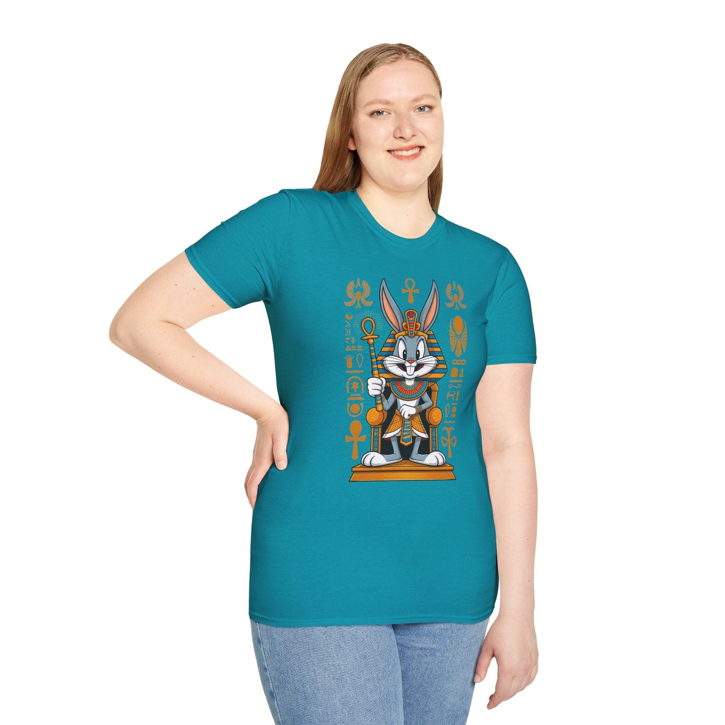 Bugs Bunny T Shirt Unisex Softstyle 64000 Cartoon Animation Tee Ring Spun Cotton