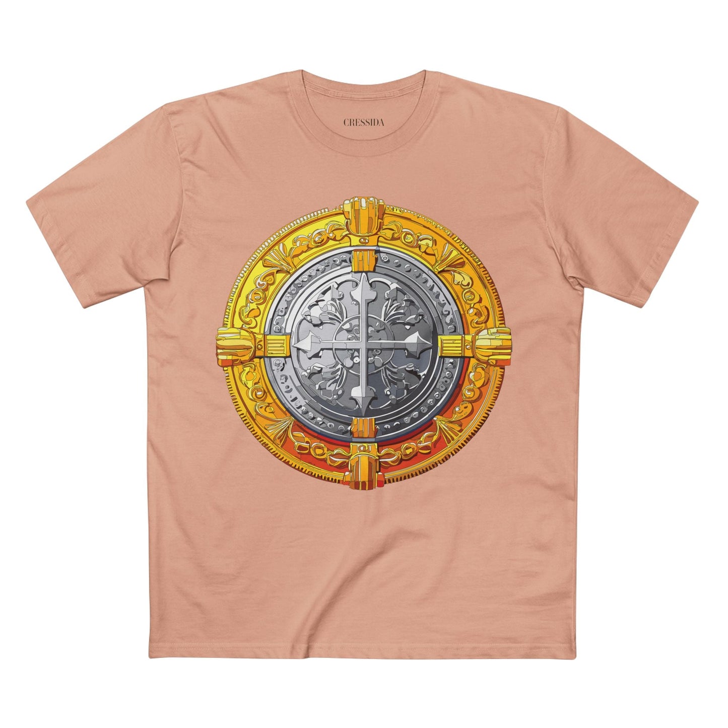 Antique Gold Coin Graphic Design T-Shirt Unisex 100 Cotton With Golden Print Artwork Tee 14