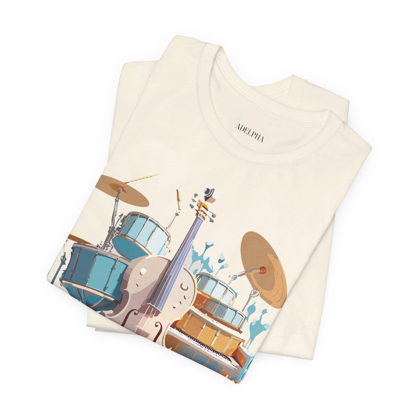 Adelpha Music Graphic T Shirt Unisex Jersey Short Sleeve Vintage Inspired Artwork Tee