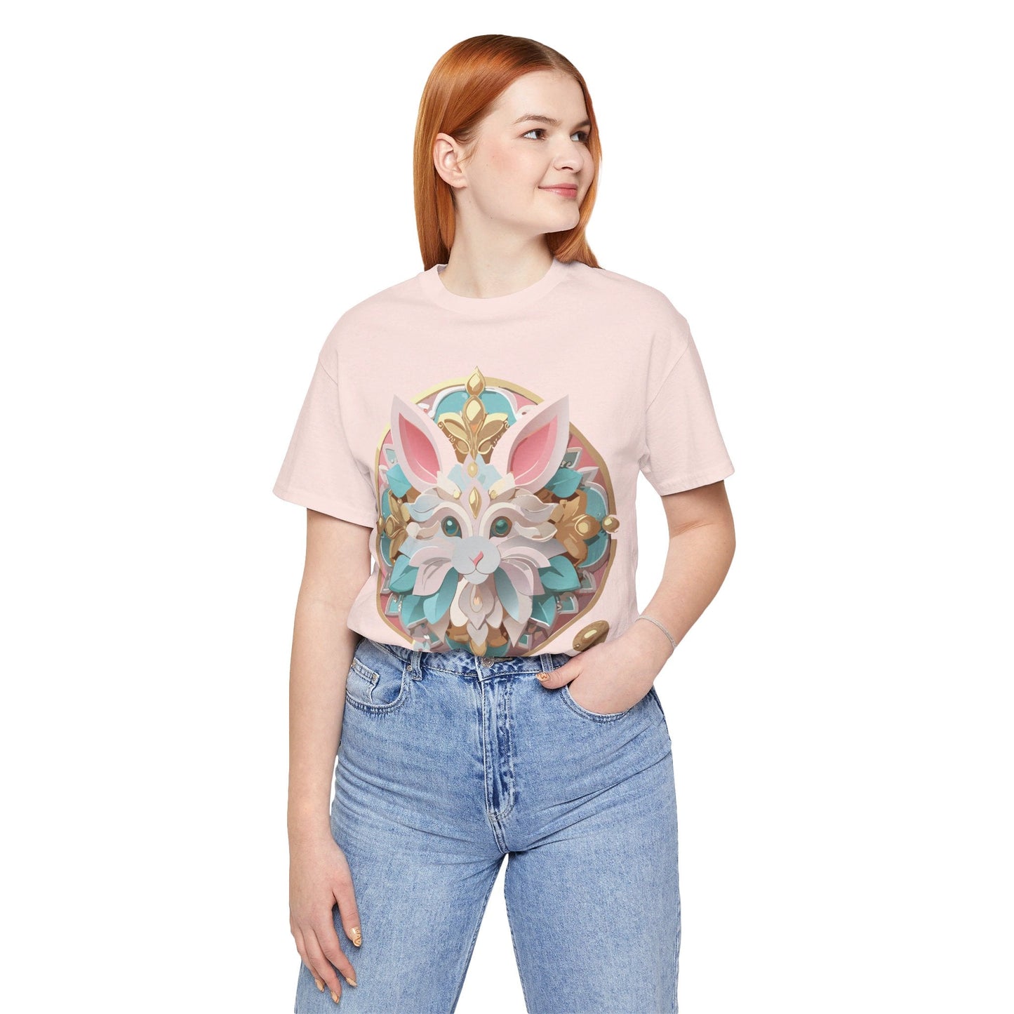 Medallion Graphic Unisex 100 Cotton Vintage Animal Medal Artwork Tee 88