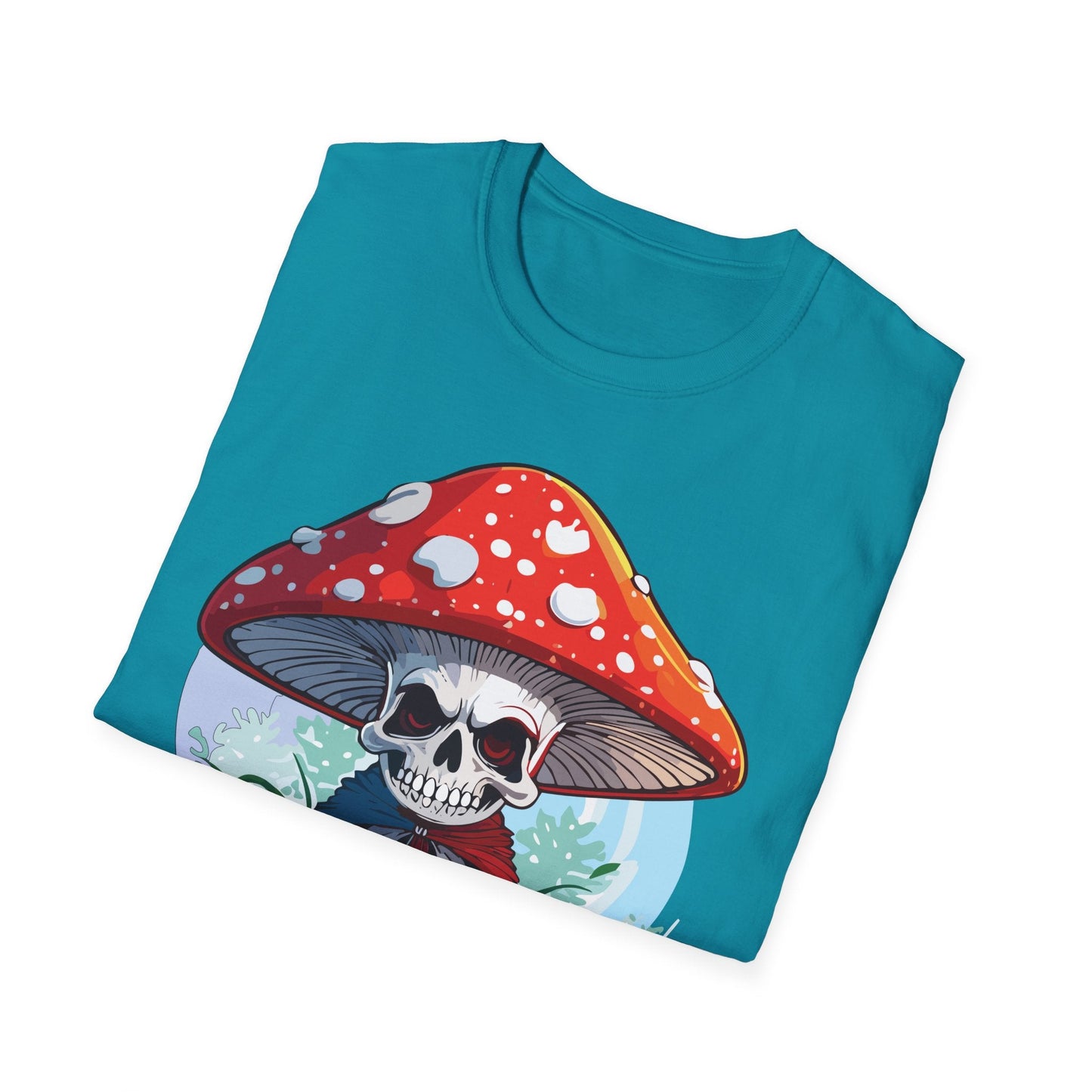 Mashroom Tee Shirt Unisex Gildan Softstyle Short Sleeve Cotton Tee With Funny Mashroom Graphic