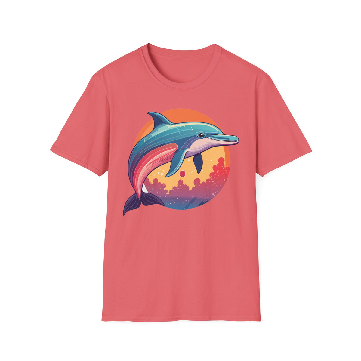 Colorful Retro Dolphin Tee | T-Shirt