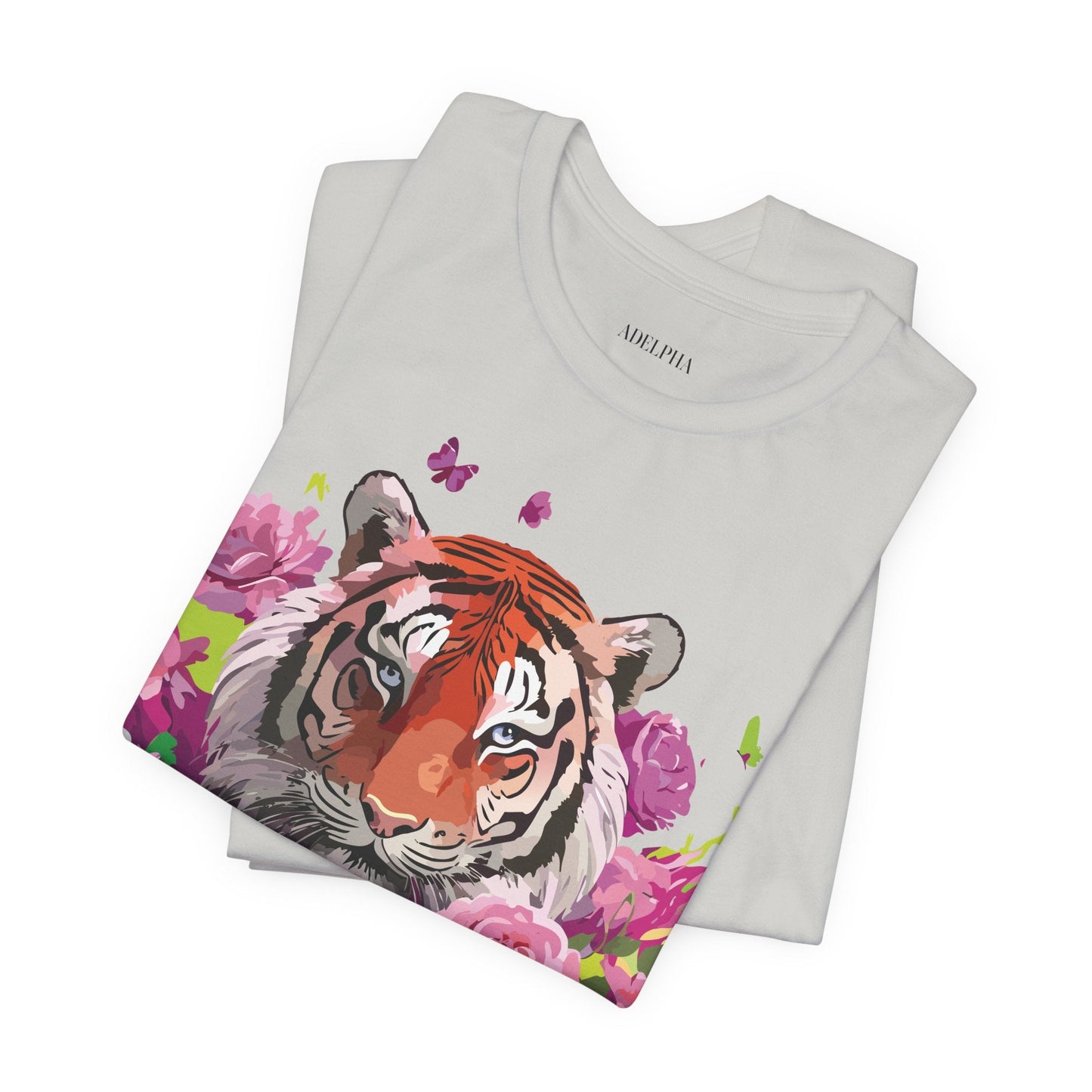 Tiger Graphic Unisex 100 Cotton Vintage Art with Animal Tee 10