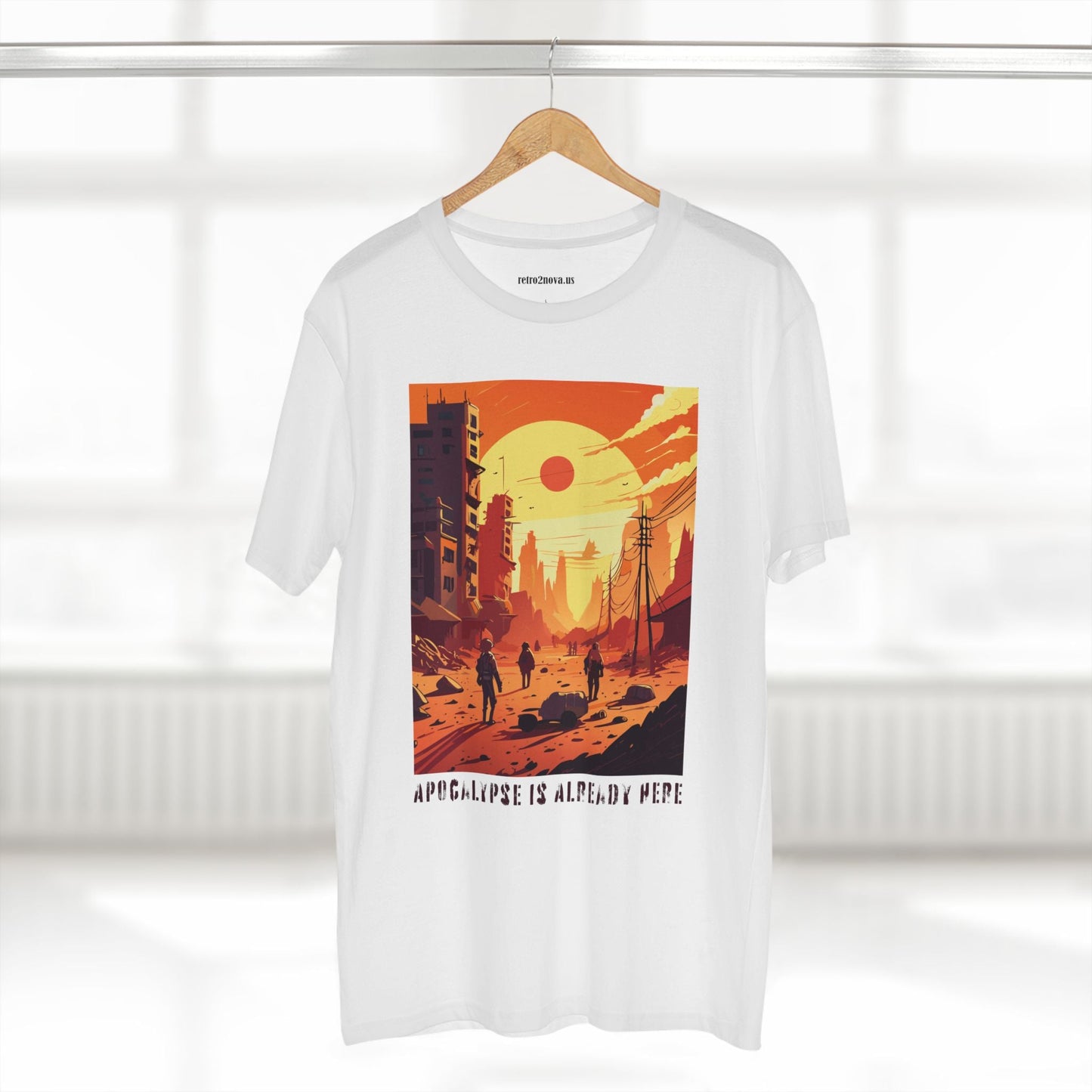 Cataclysm Doomsday Unisex Premium Cotton Tee With Original Art Design From Retro2Nova Collection