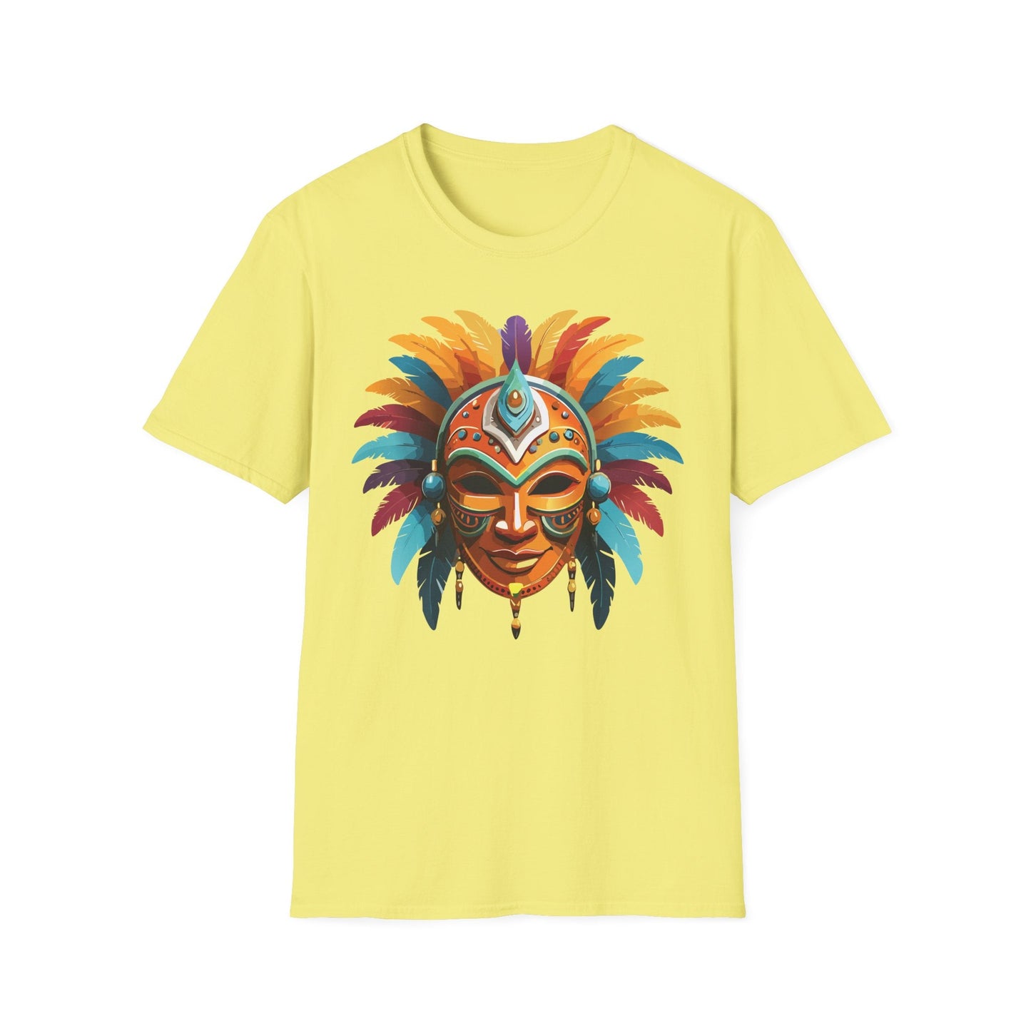 Mask Tee Shirt Unisex Softstyle 100 Percent Ring Spun Cotton Masquerade Tees For Comfort