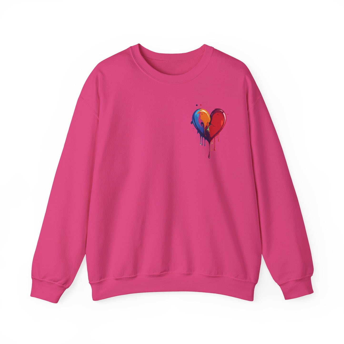 Small Bleeding Heart Sweatshirt, Small Heart Sweatshirt, Valentine's Day Sweatshirt, Heart Sweatshirt 117
