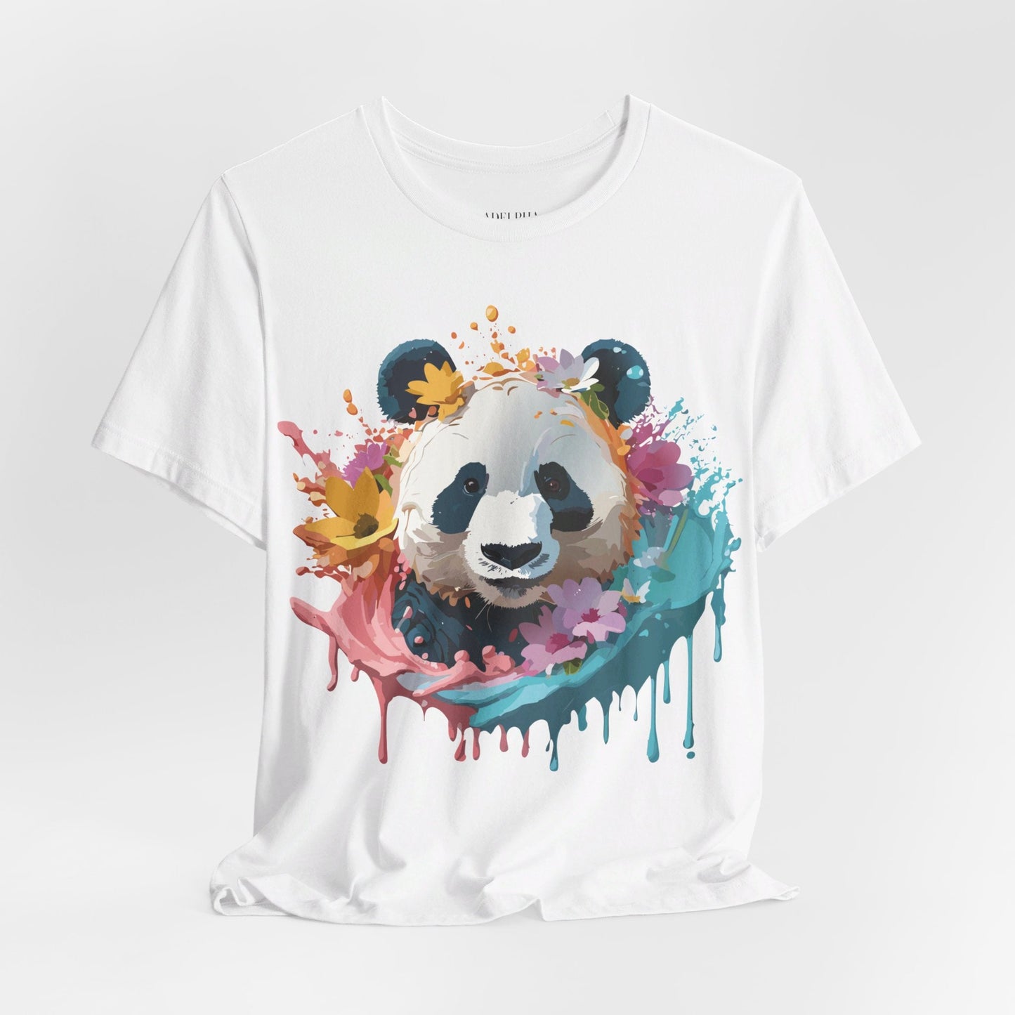 Panda Graphic Tee Unisex Jersey Short Sleeve Art Design Shirt By Adelpha Premium Casual Wear